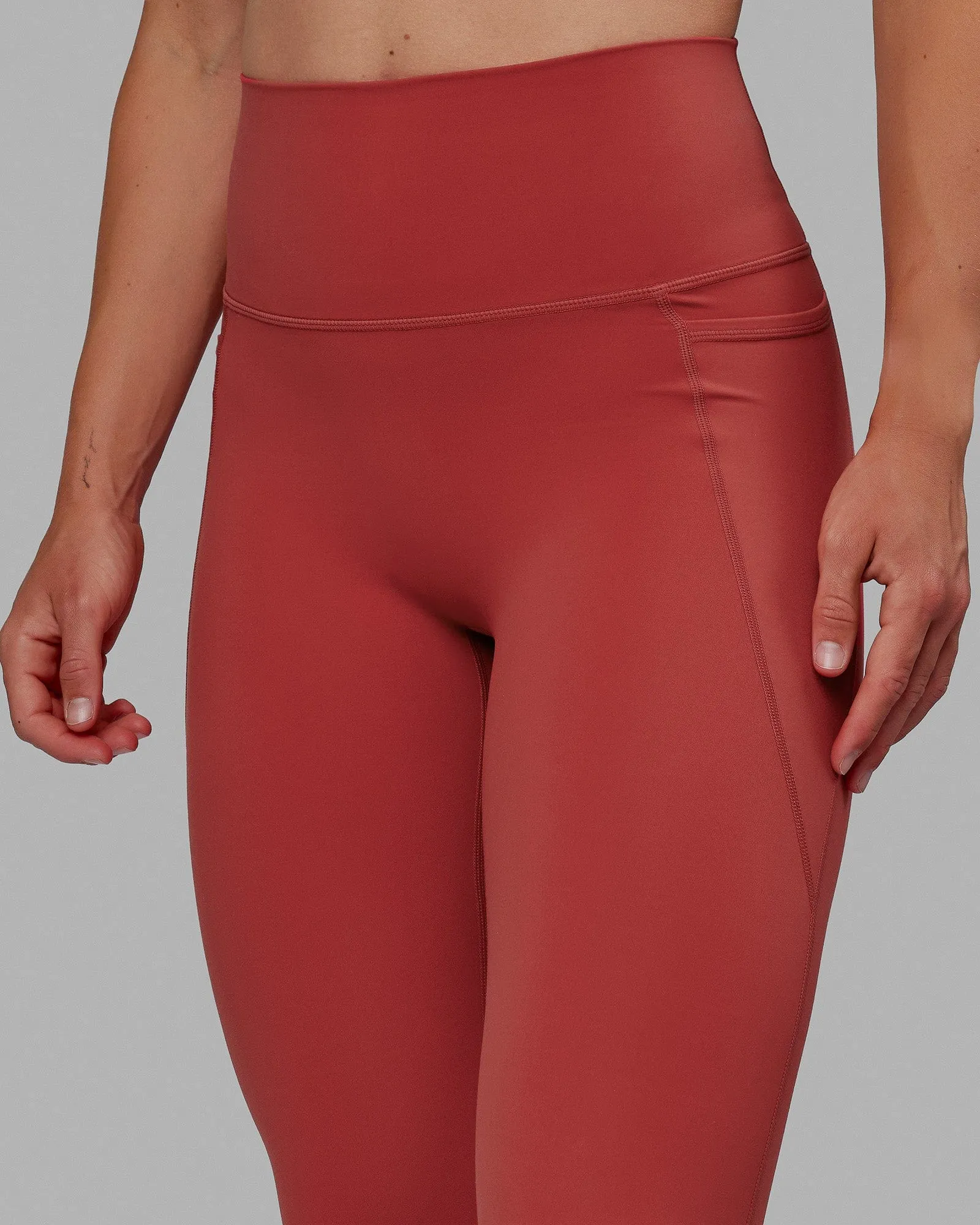Elixir 7/8 Length Tights With Pockets - Cardinal sold by LSKD product image thumbnail 5
