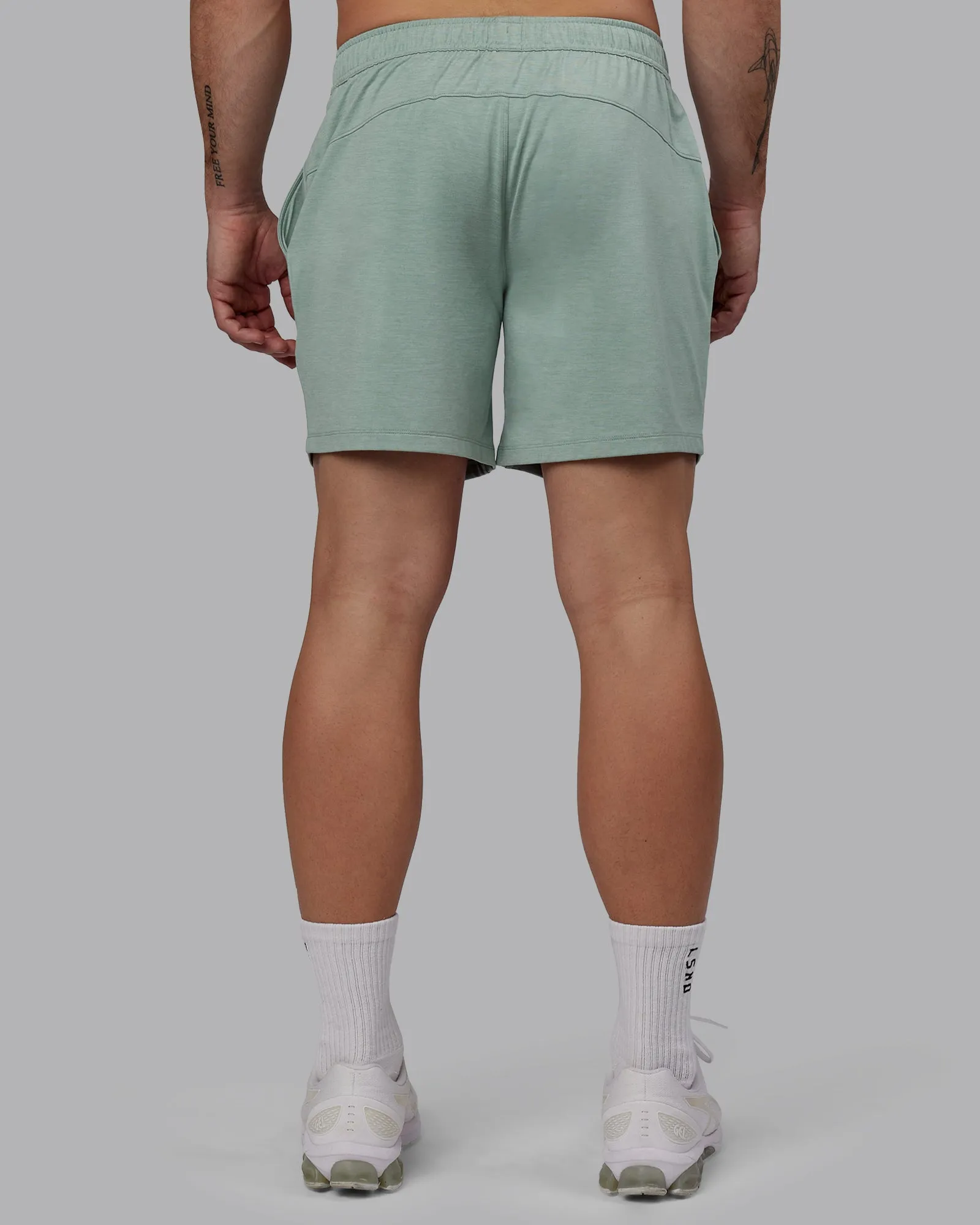 Restore CloudFLX Short - Iceberg Green Marl sold by LSKD product image thumbnail 5