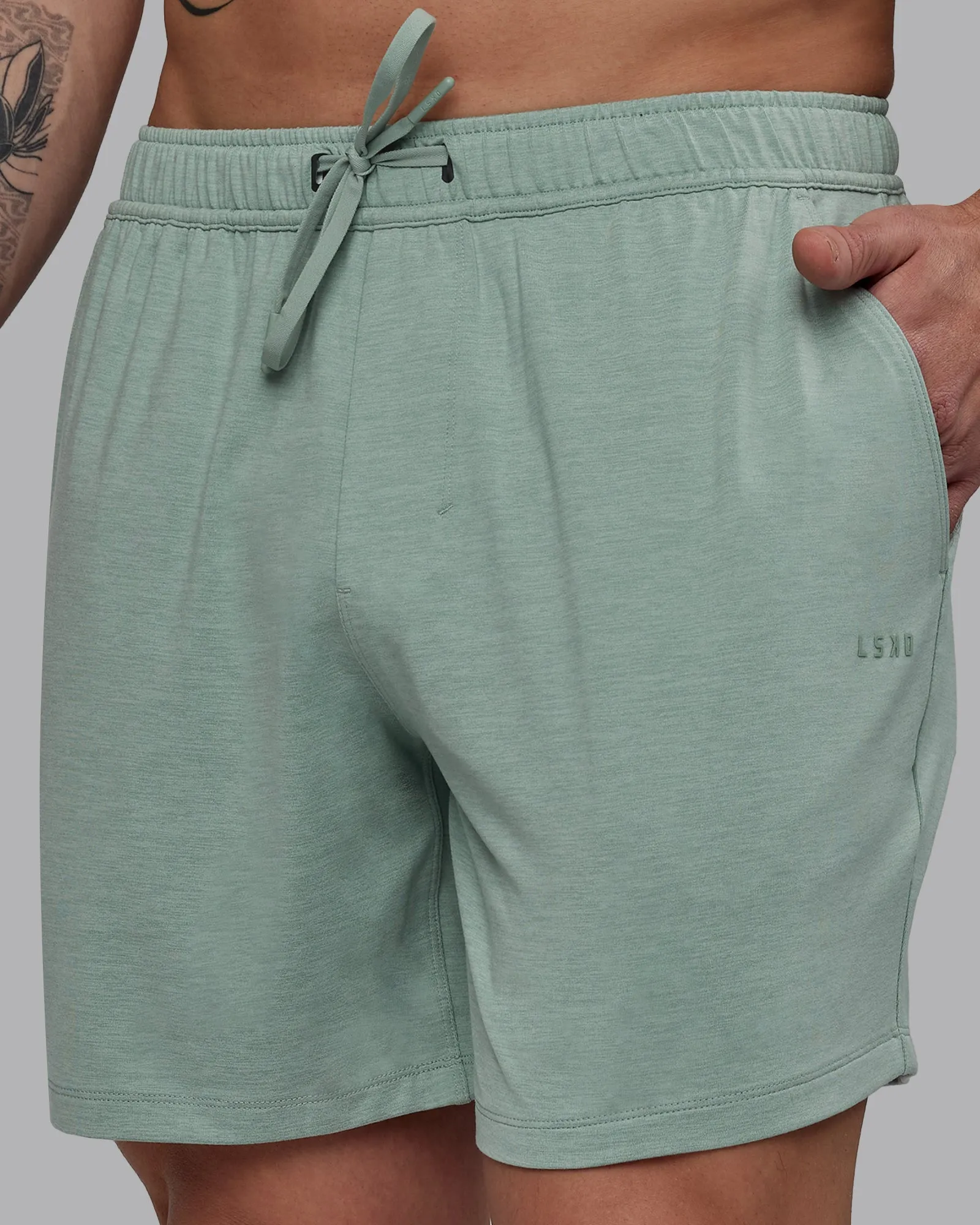 Restore CloudFLX Short - Iceberg Green Marl sold by LSKD product image thumbnail 4