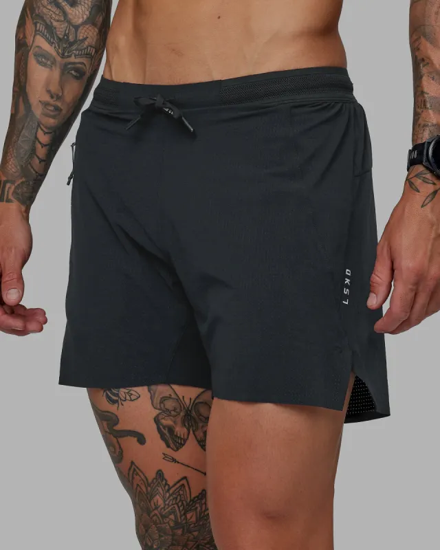 UltraAir 5" Lined Performance Short - Pirate Black sold by LSKD