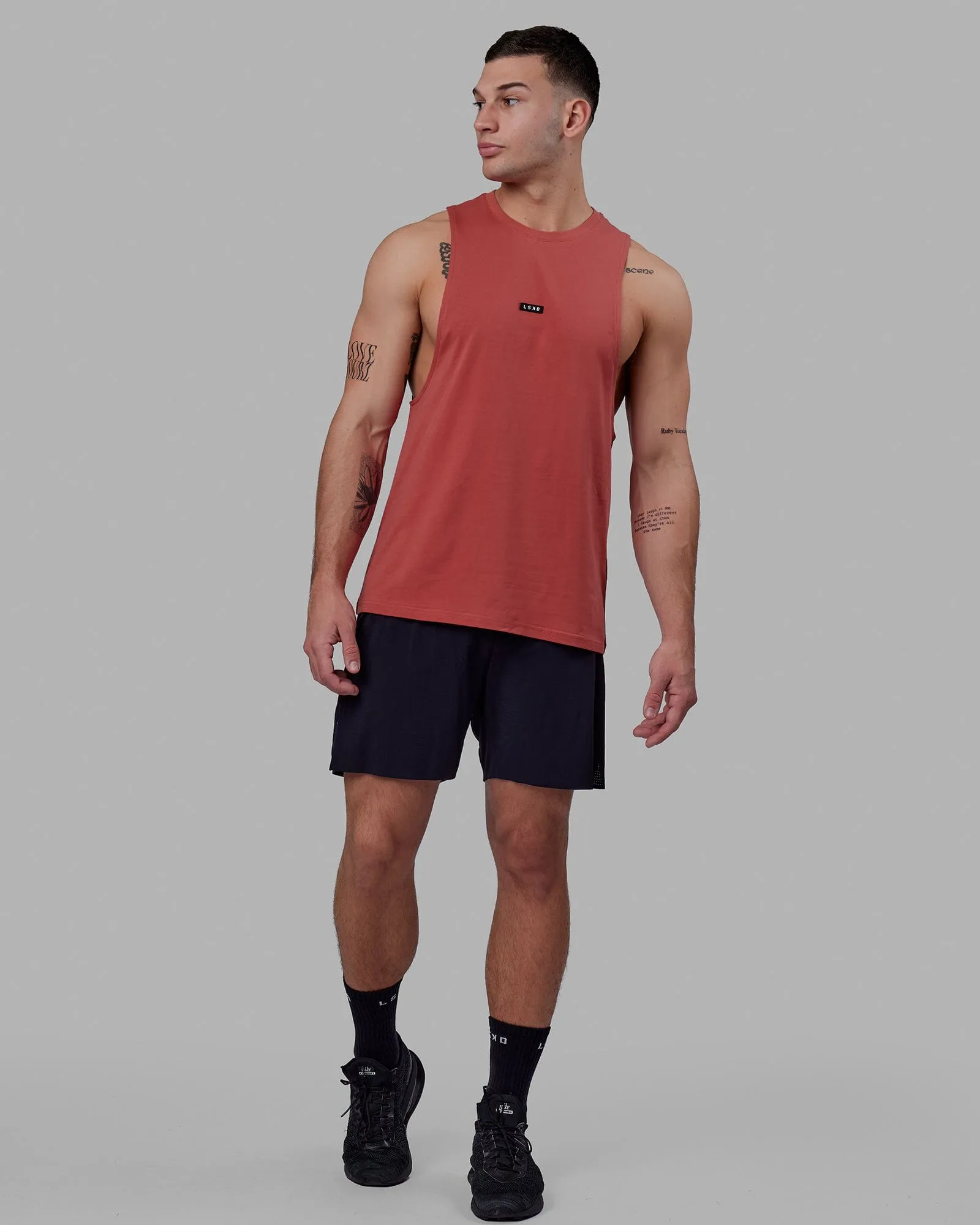 Fundamental FLXCotton Drop Arm Tank - Mineral Red sold by LSKD product image thumbnail 3