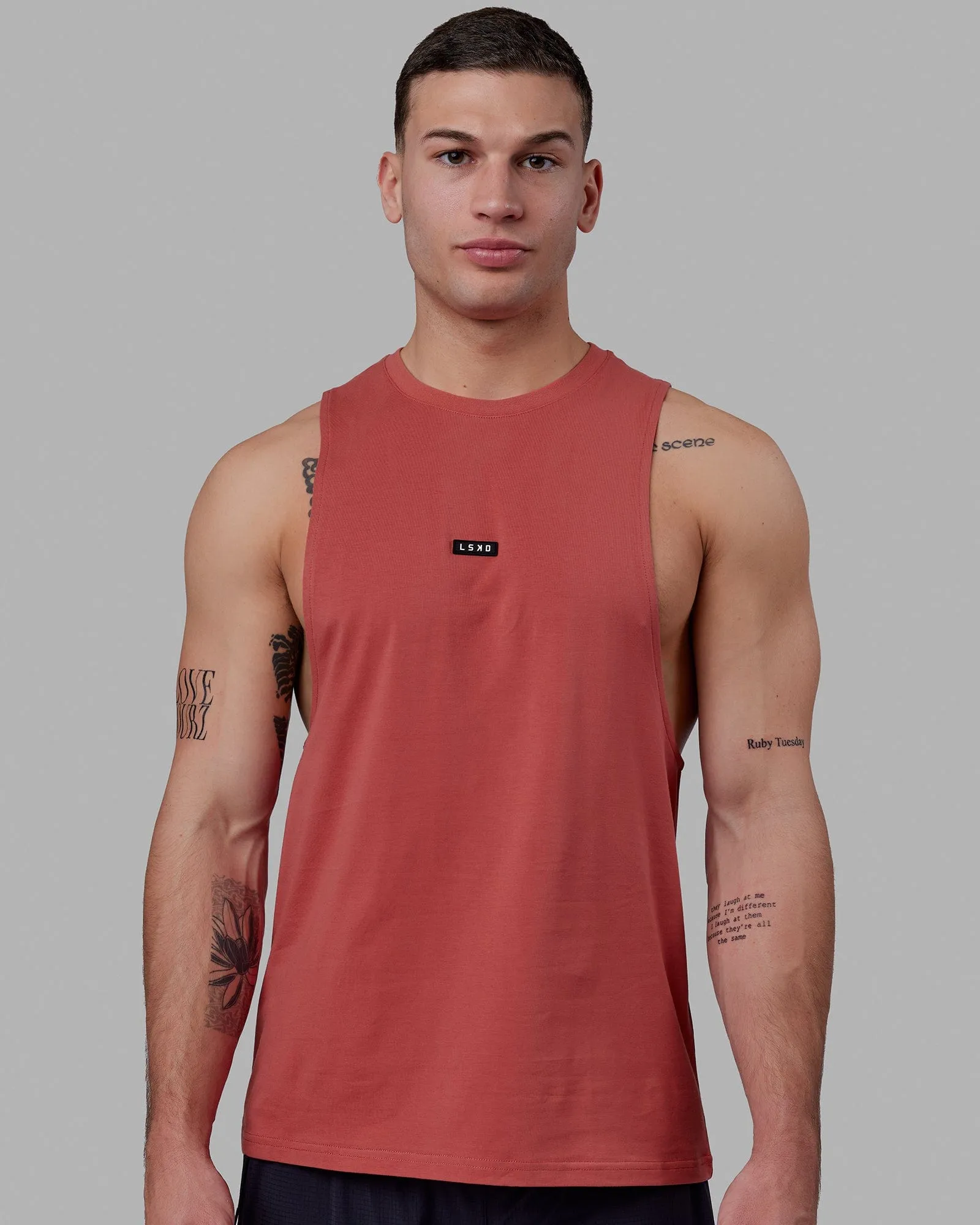 Fundamental FLXCotton Drop Arm Tank - Mineral Red sold by LSKD product image thumbnail 5
