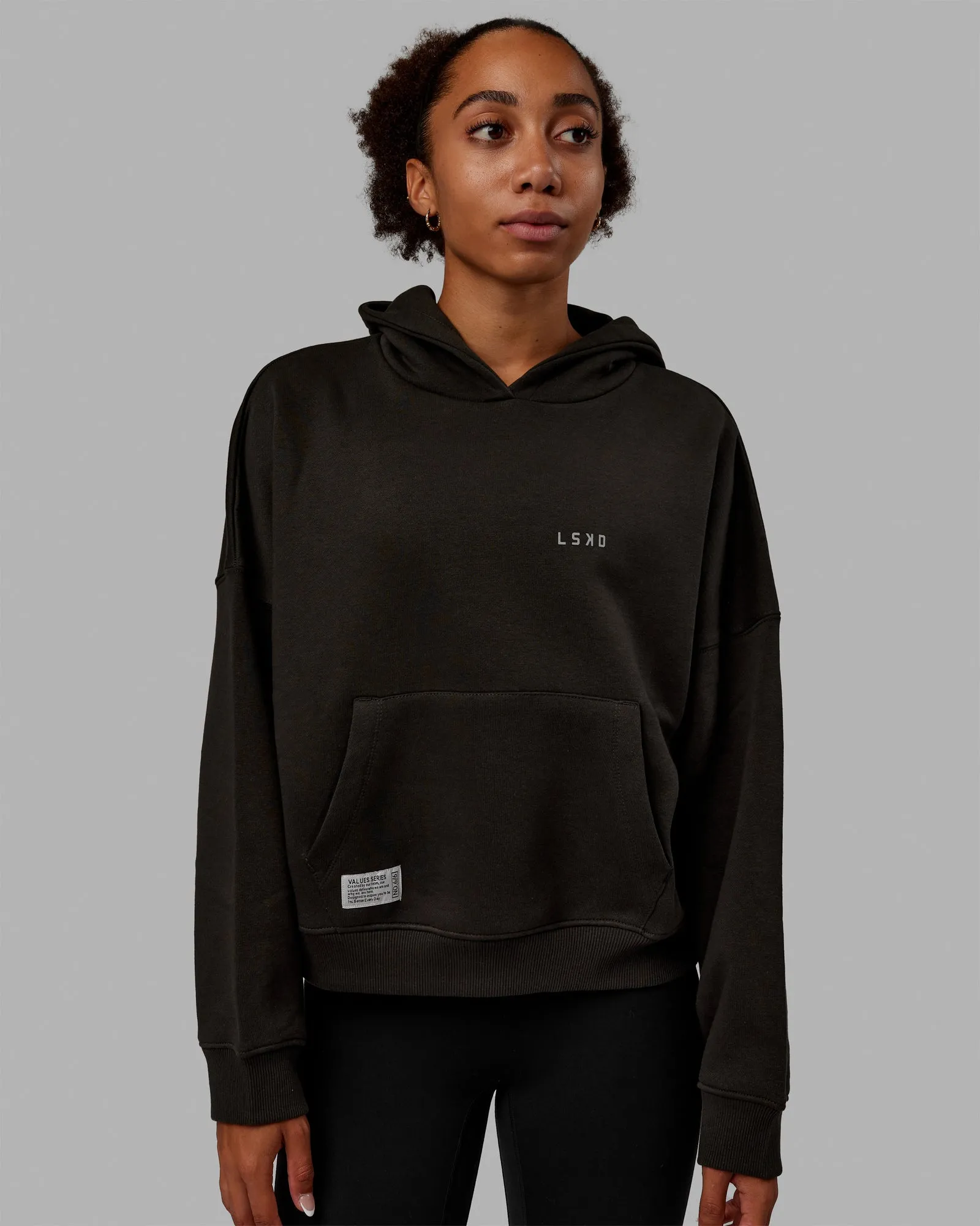 VS6 Hoodie - Pirate Black-Circular Grey sold by LSKD product image thumbnail 3