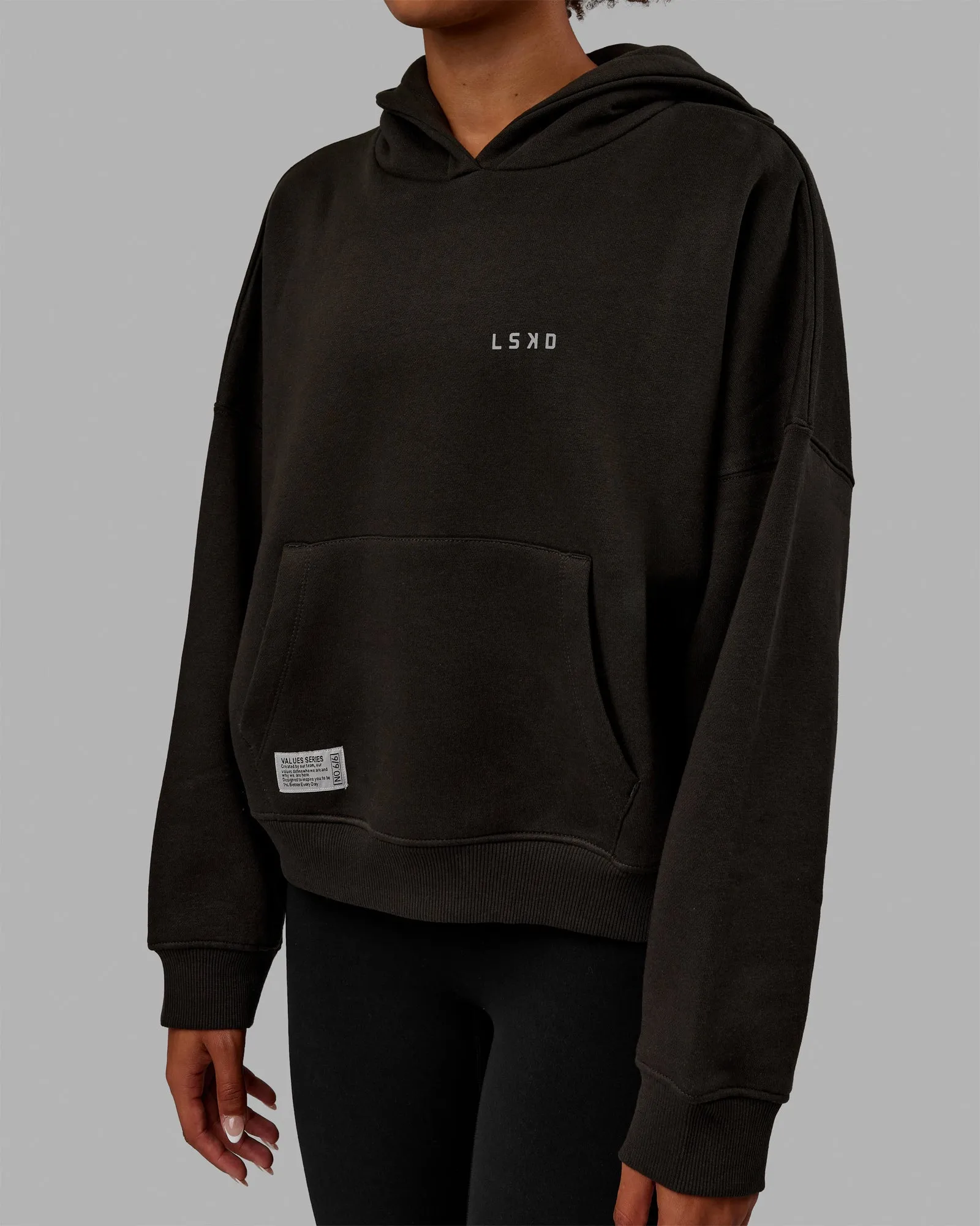 VS6 Hoodie - Pirate Black-Circular Grey sold by LSKD product image thumbnail 4