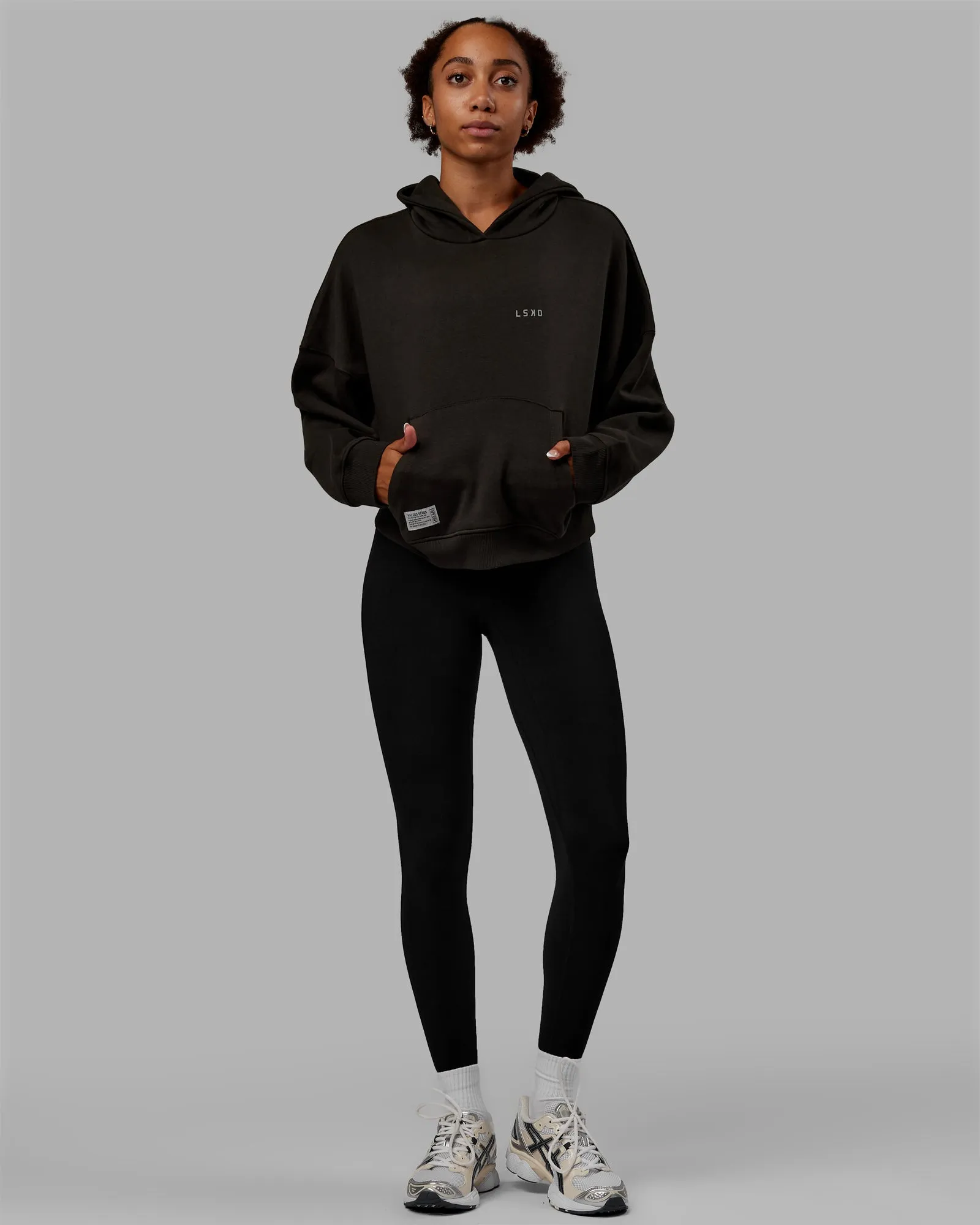 VS6 Hoodie - Pirate Black-Circular Grey sold by LSKD product image thumbnail 2