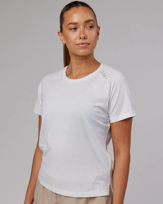 Perform VapourFLX Tee - White Marl sold by LSKD