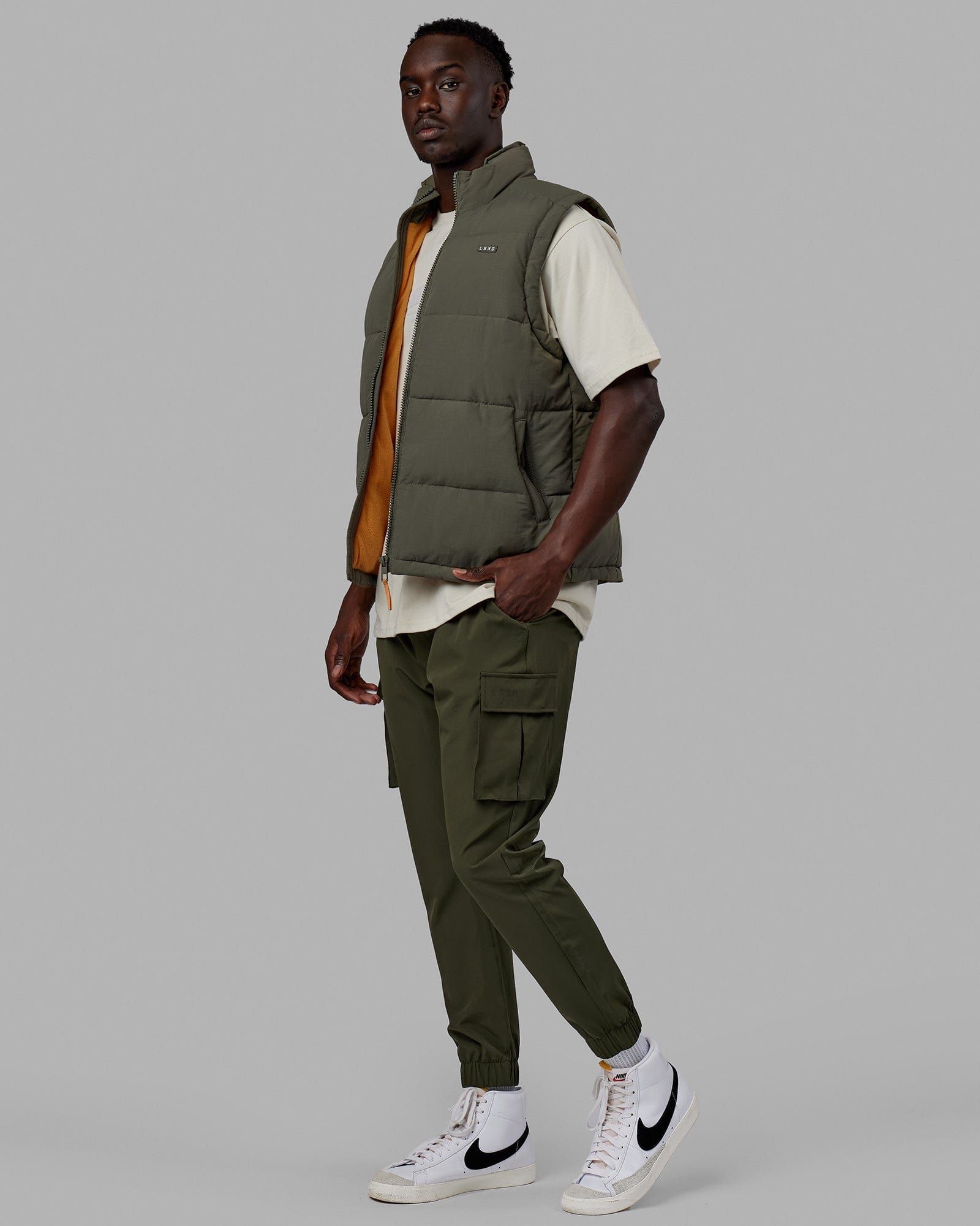 Classic Puffer Vest - Tealeaf sold by LSKD product image thumbnail 4
