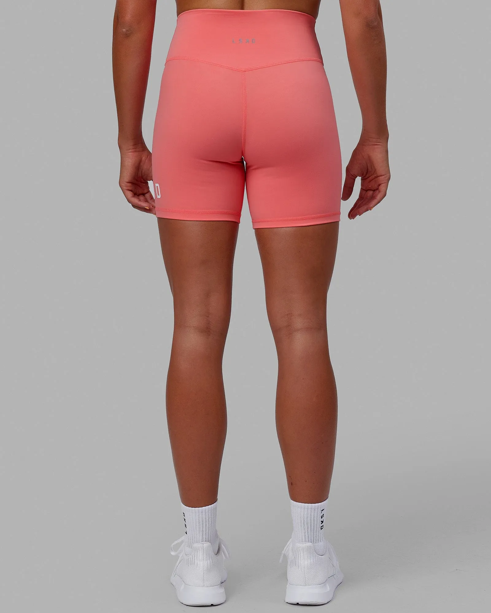 Evolved Mid Short Tights - Coral sold by LSKD product image thumbnail 4