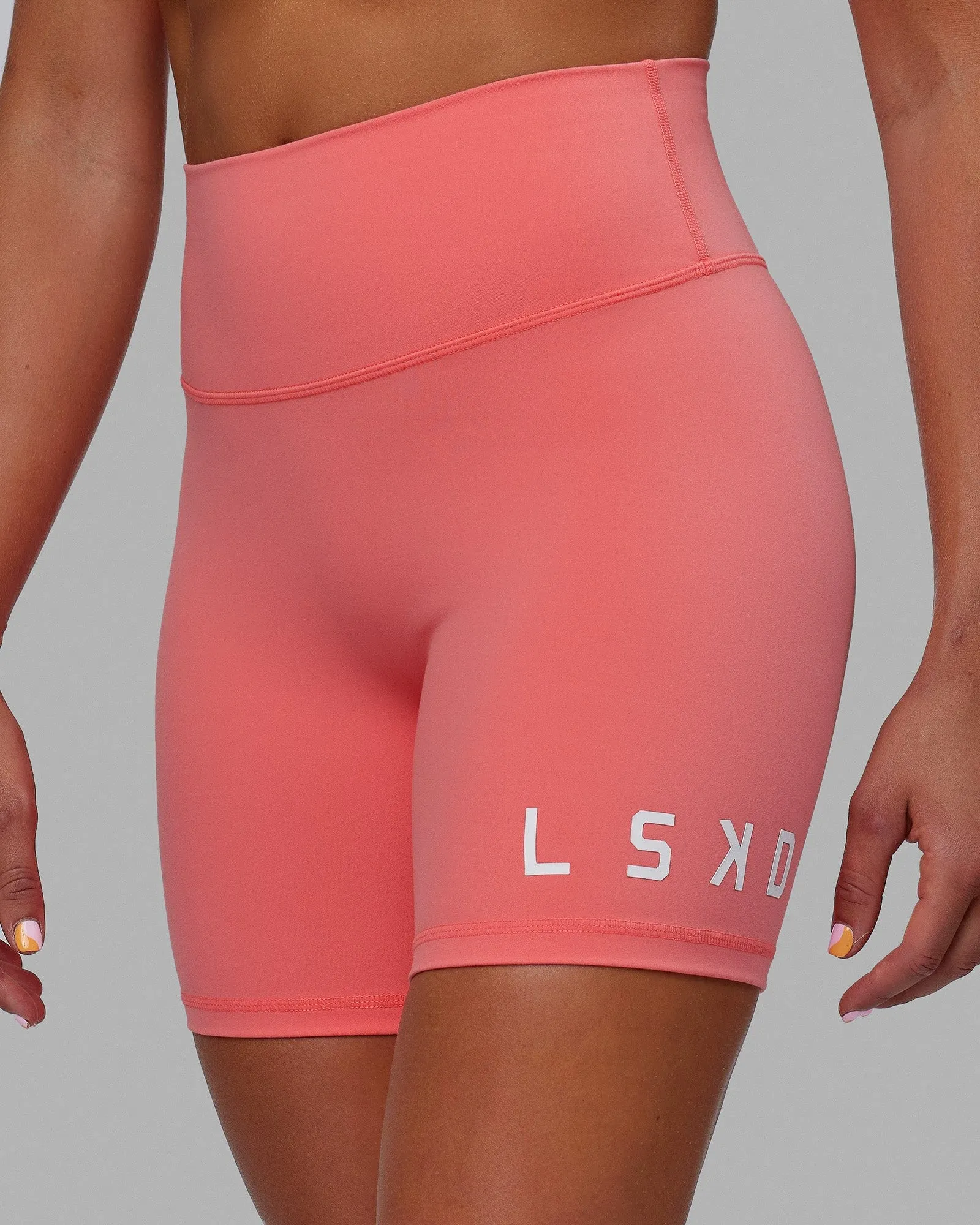 Evolved Mid Short Tights - Coral sold by LSKD product image thumbnail 2