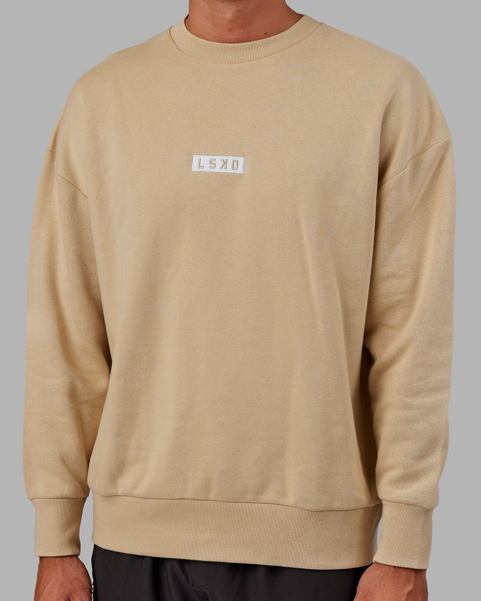 Unisex Cornerstone Sweater Oversize - Pale Khaki sold by LSKD product image thumbnail 5
