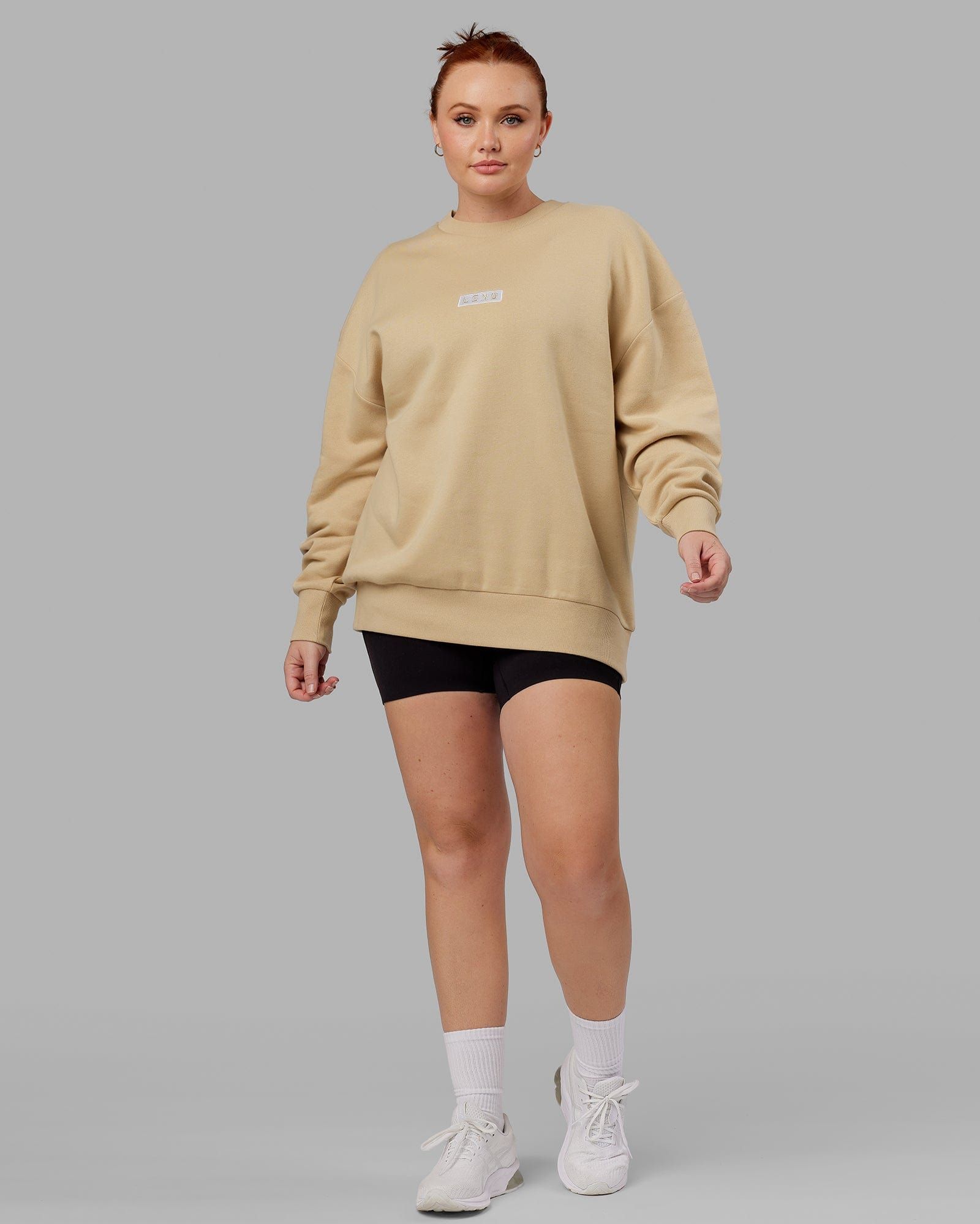 Unisex Cornerstone Sweater Oversize - Pale Khaki sold by LSKD product image thumbnail 3