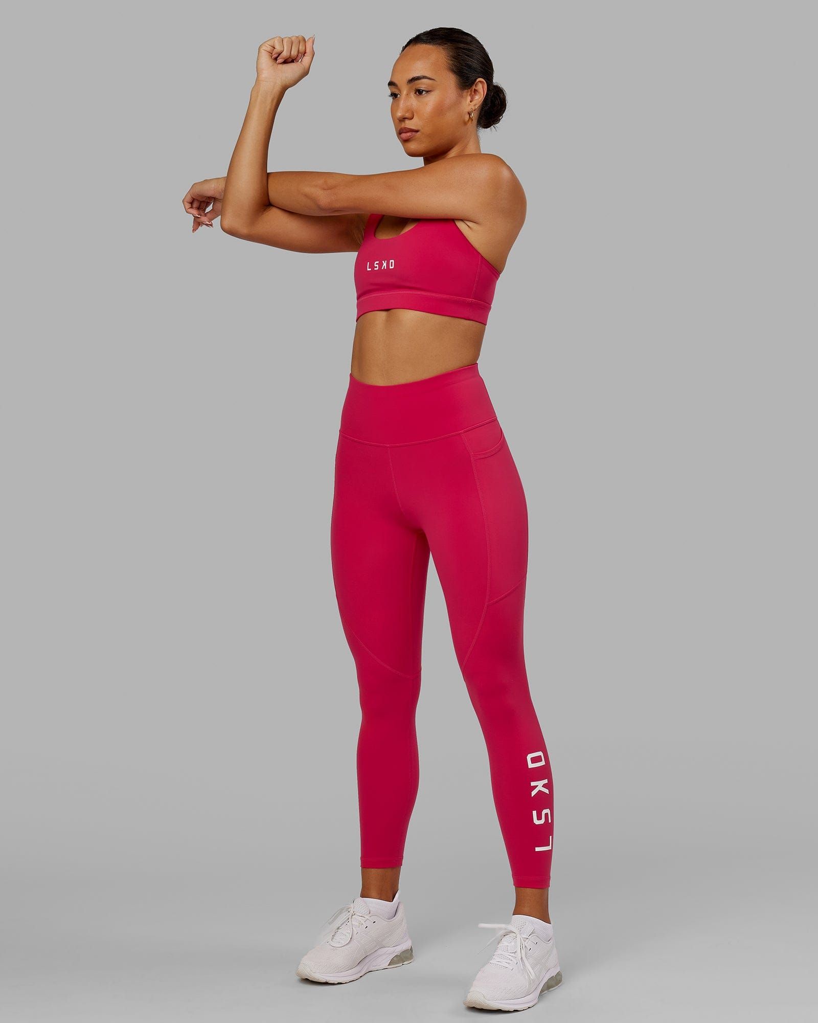 Rep 7/8 Length Tights - Boysenberry sold by LSKD product image thumbnail 2