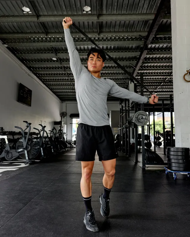 AeroFLX+ Seamless Long Sleeve Tee - Lt Grey Marl sold by LSKD