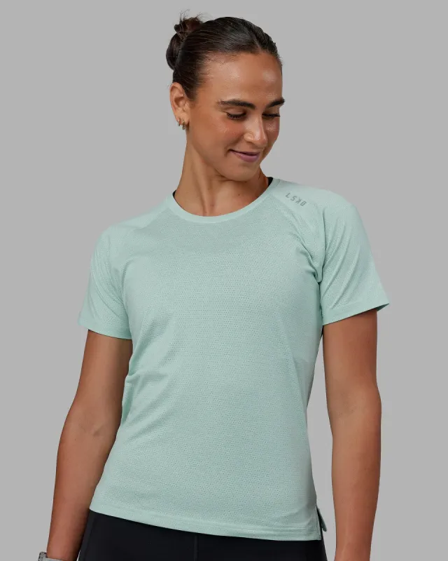 Perform VapourFLX Tee - Pastel Turquoise Marl sold by LSKD