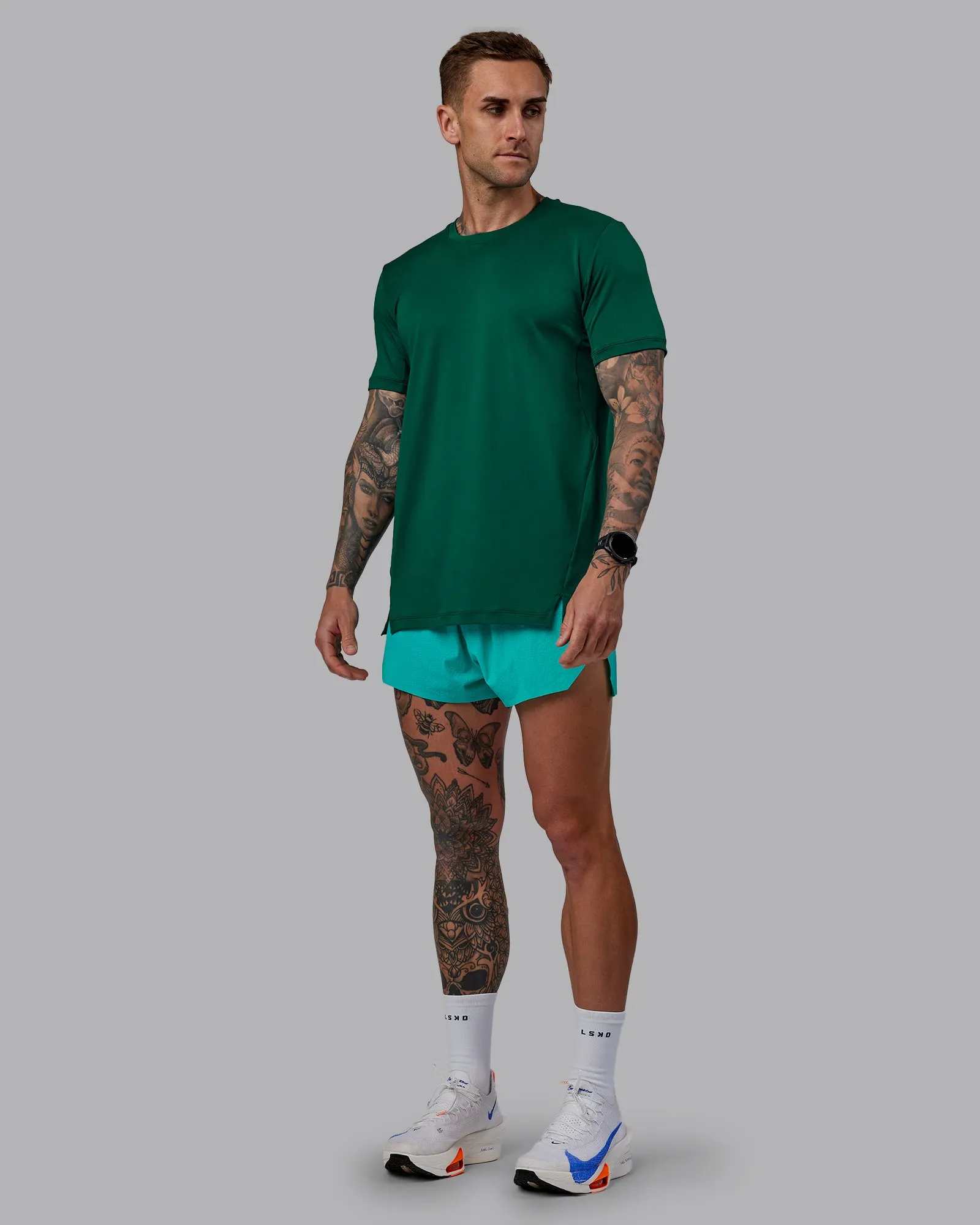 Pace Running Tee - Malachite sold by LSKD product image thumbnail 3