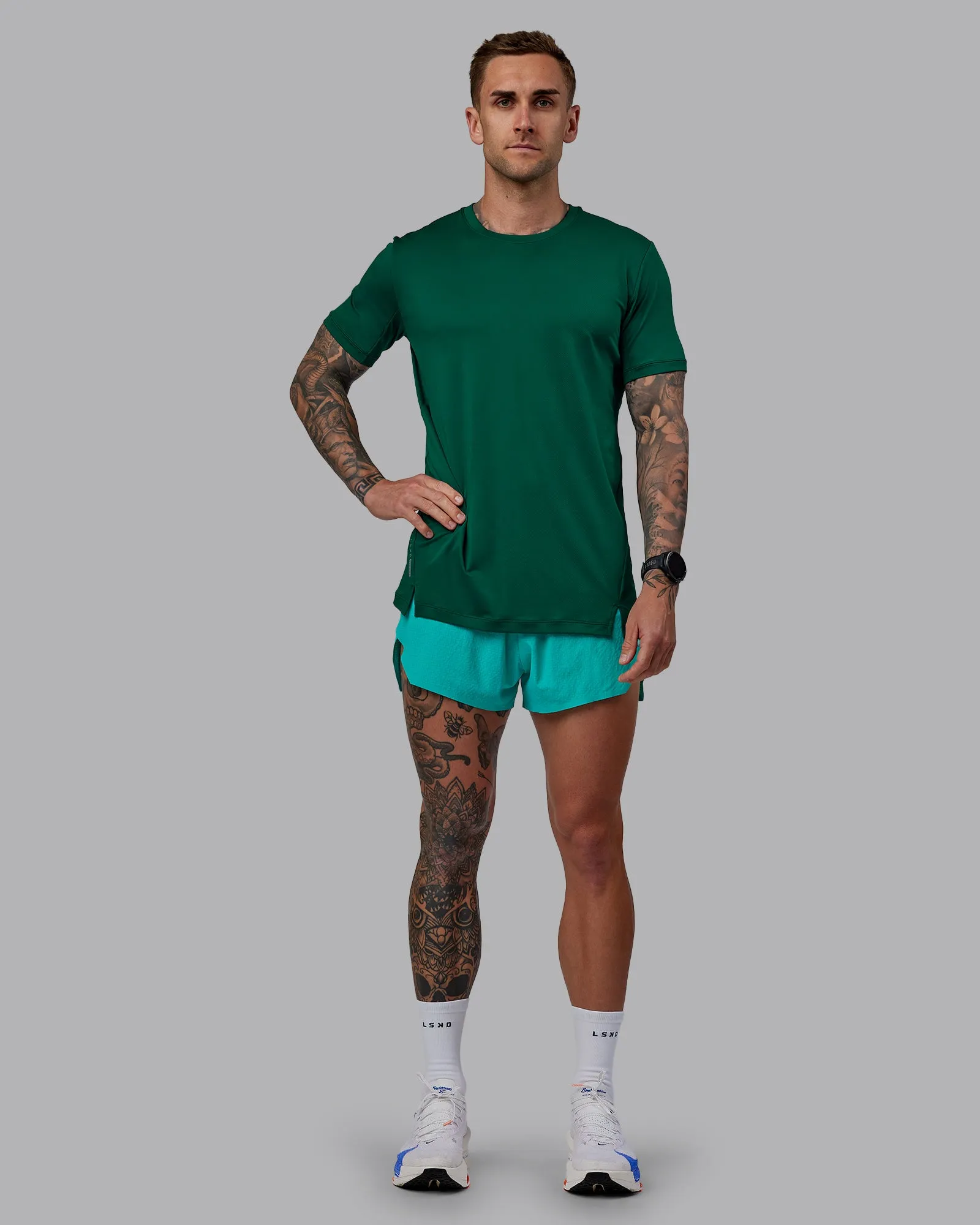 Pace Running Tee - Malachite sold by LSKD product image thumbnail 4