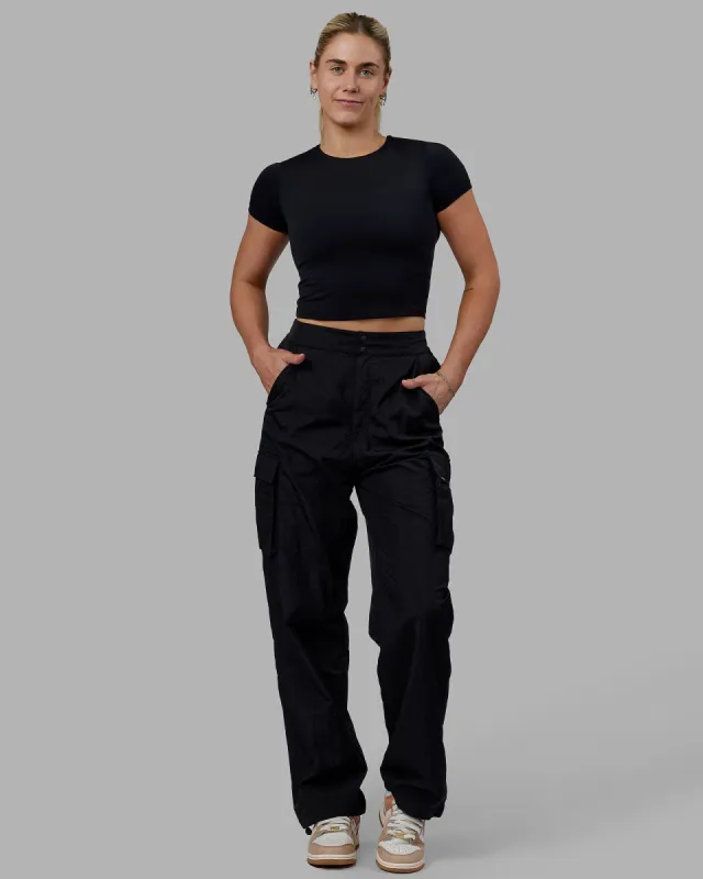 Staple Cropped Tee - Black sold by LSKD