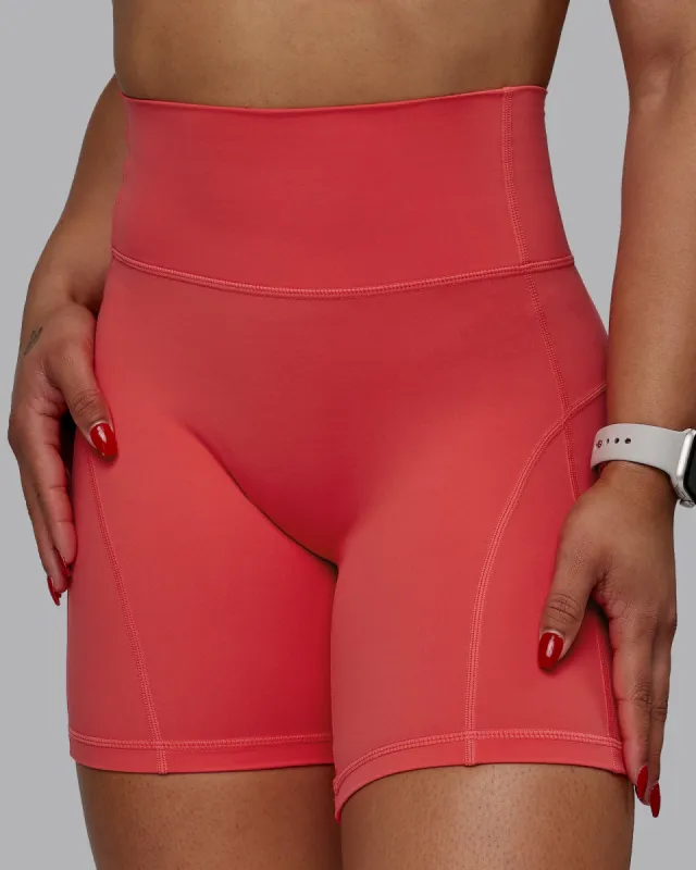 Bend Mid Short Tights - Cayenne sold by LSKD