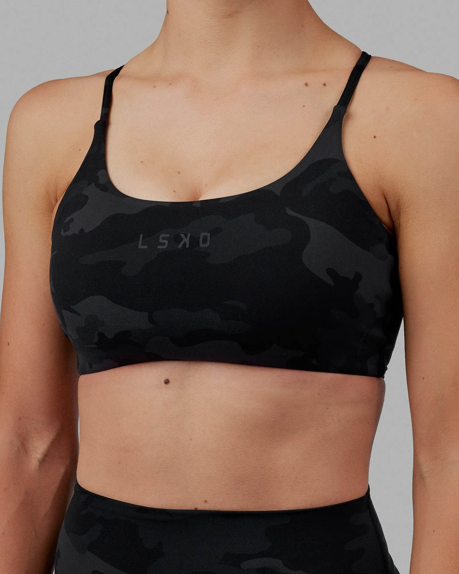 Twist Sports Bra - Black Camo sold by LSKD product image thumbnail 3
