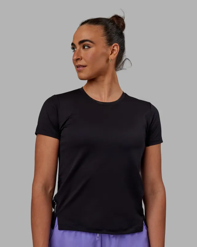 Pace Keep on Running Tee - Black-Dahlia Purple sold by LSKD