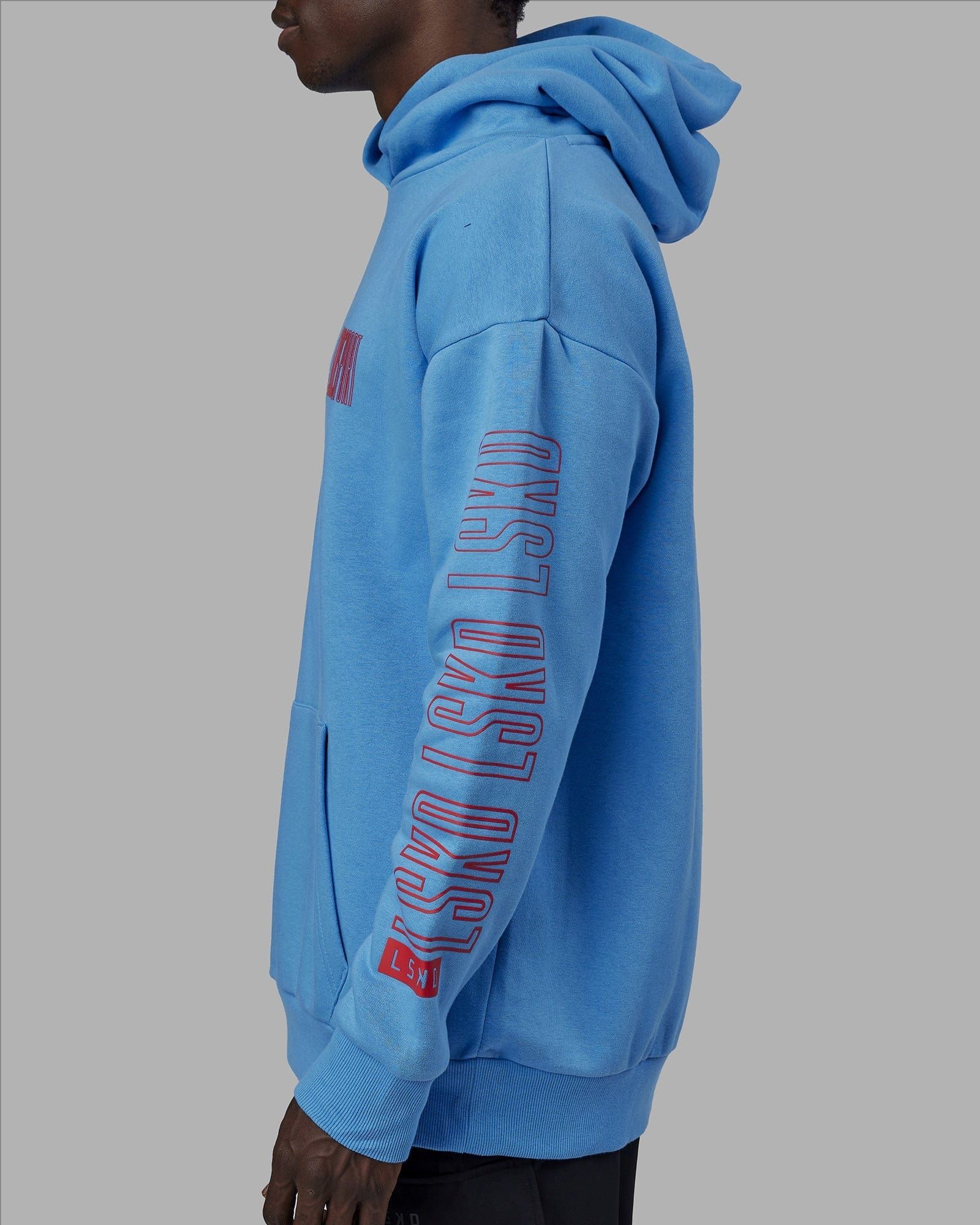 Unisex Stretch It Hoodie Oversize - Azure Blue sold by LSKD product image thumbnail 2