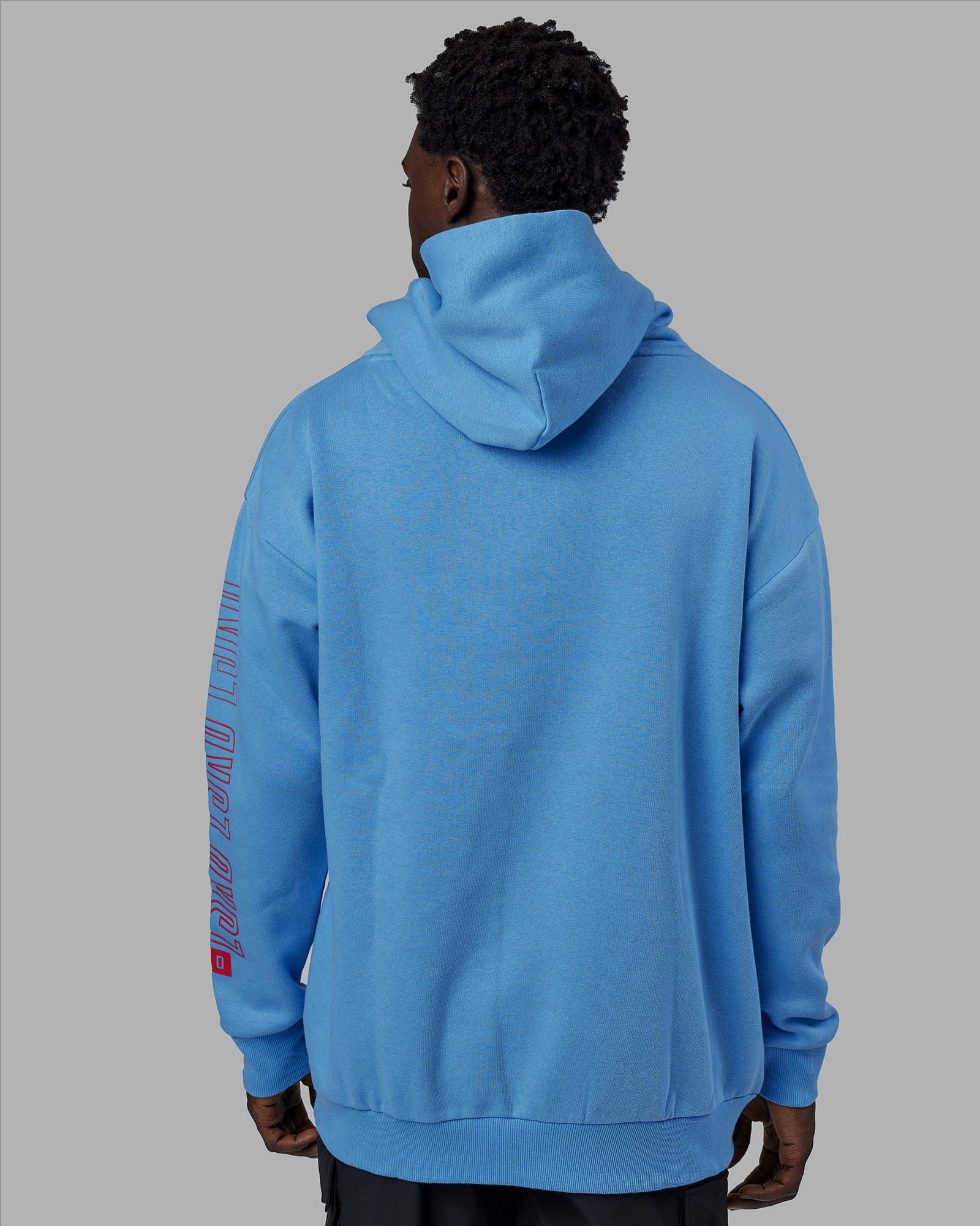 Unisex Stretch It Hoodie Oversize - Azure Blue sold by LSKD product image thumbnail 4