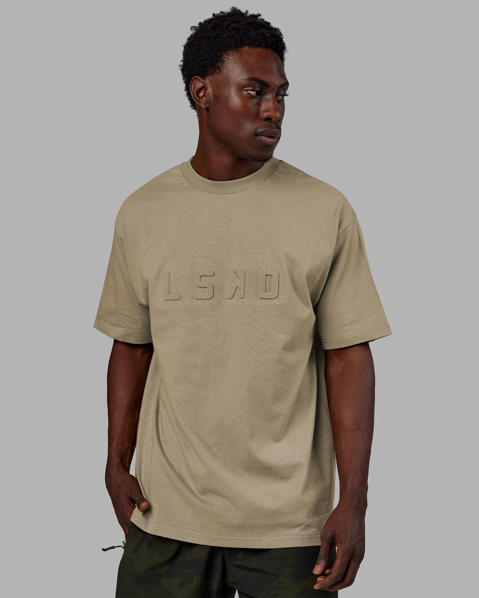 Unisex Stamped Heavyweight Tee Oversize - Laurel Oak sold by LSKD product image thumbnail 5