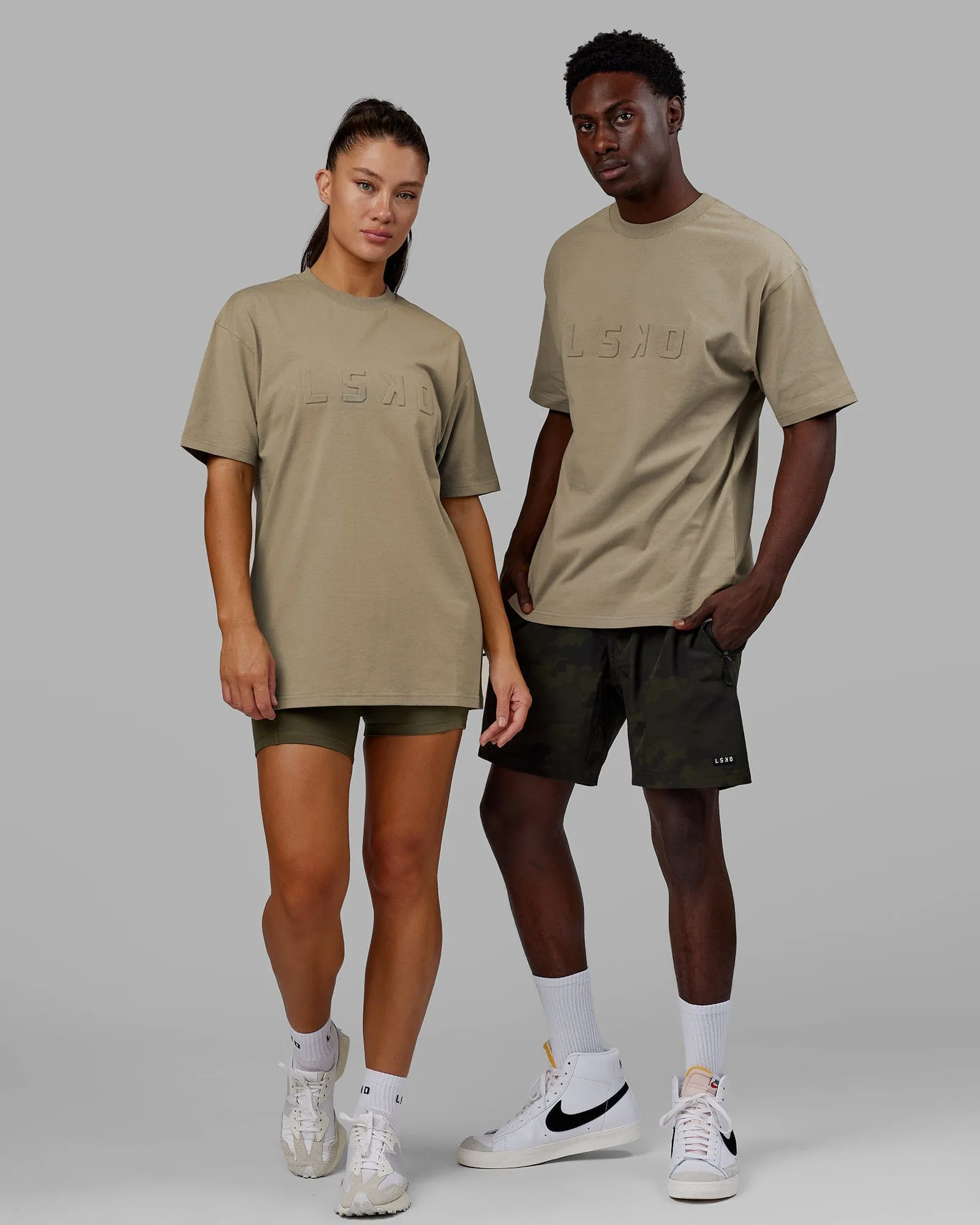 Unisex Stamped Heavyweight Tee Oversize - Laurel Oak sold by LSKD
