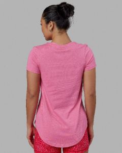 Luna Tee - Pink Rose-White sold by LSKD