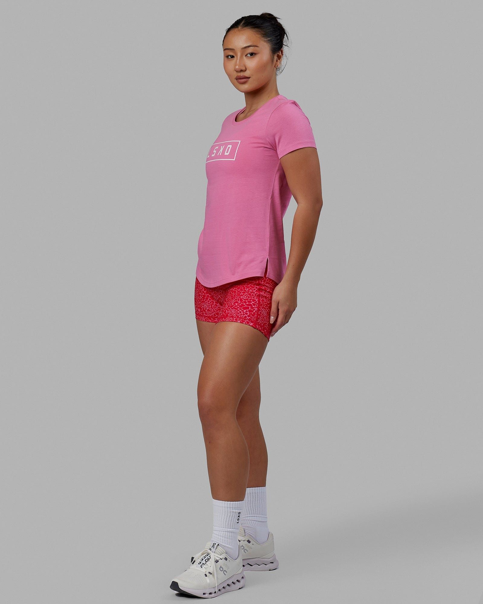 Luna Tee - Pink Rose-White sold by LSKD product image thumbnail 5