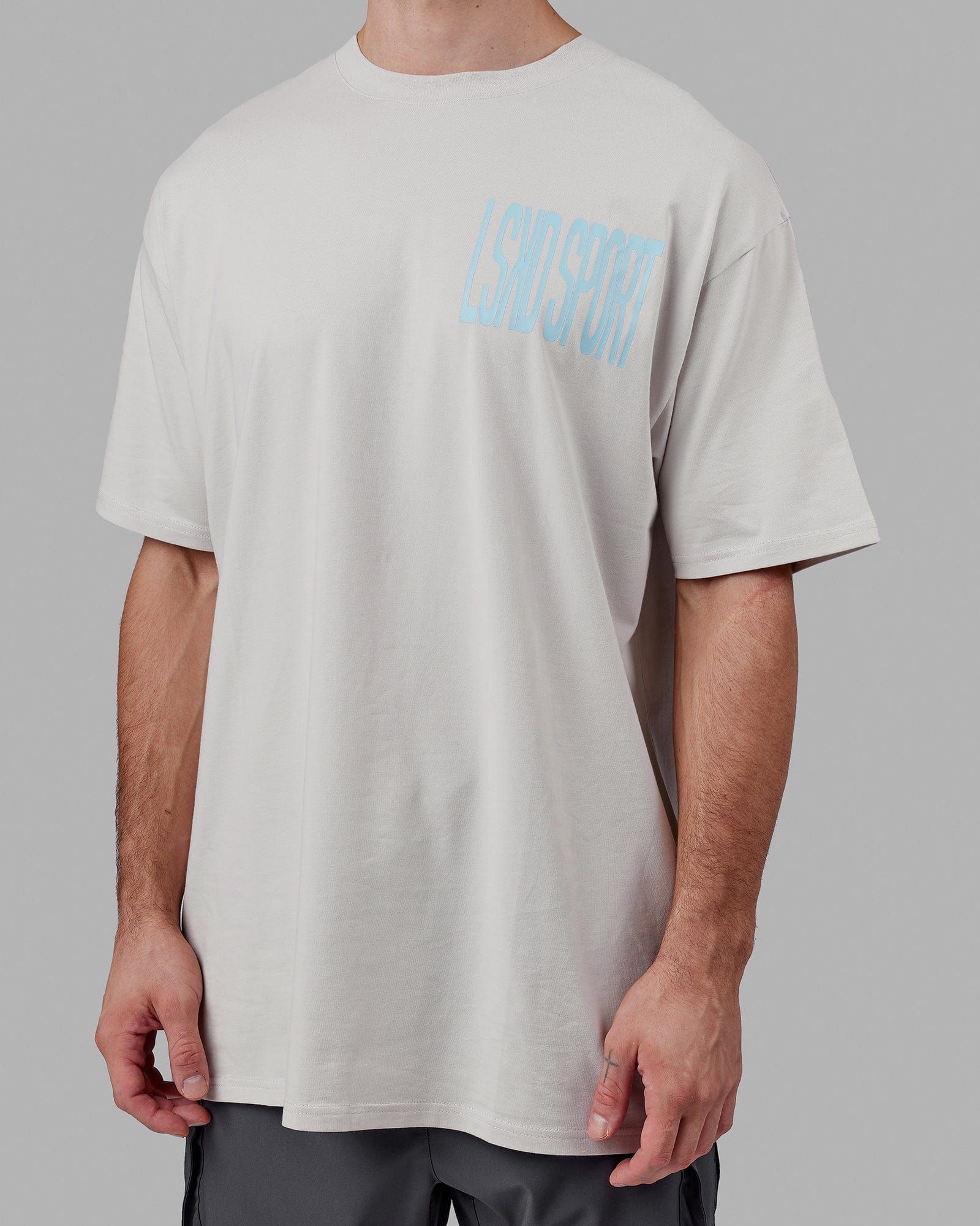 Proximity Long Line Tee Oversize - Lunar Rock sold by LSKD product image thumbnail 5