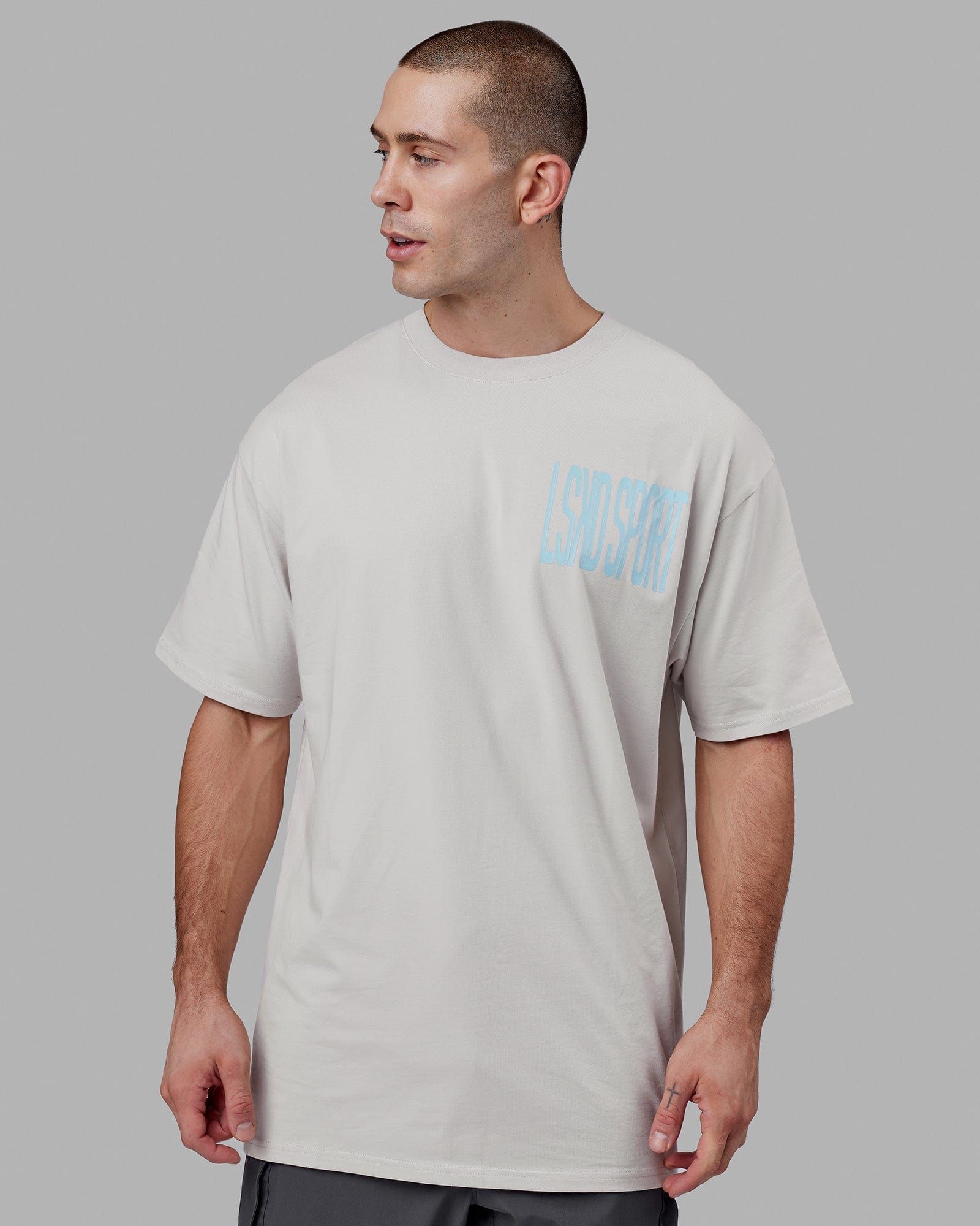 Proximity Long Line Tee Oversize - Lunar Rock sold by LSKD