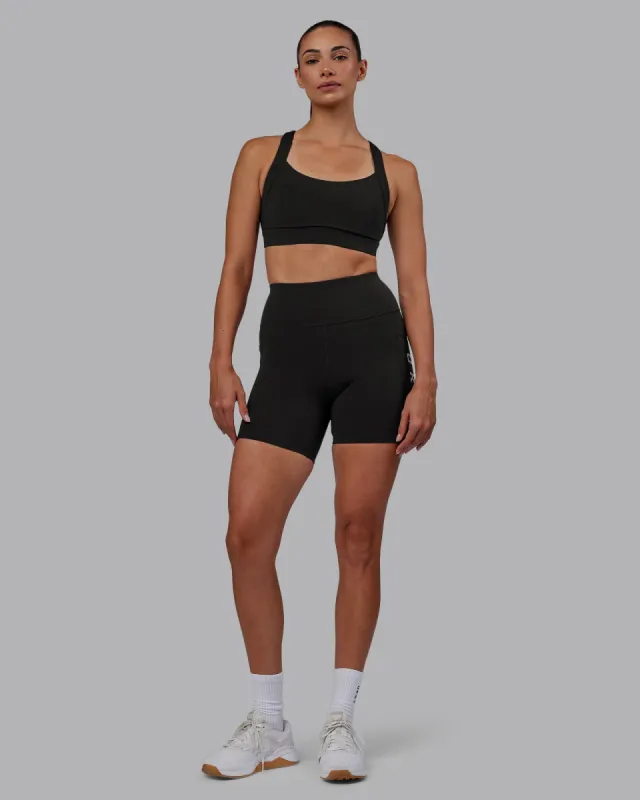 Rep Mid Short Tight - Pirate Black-White sold by LSKD