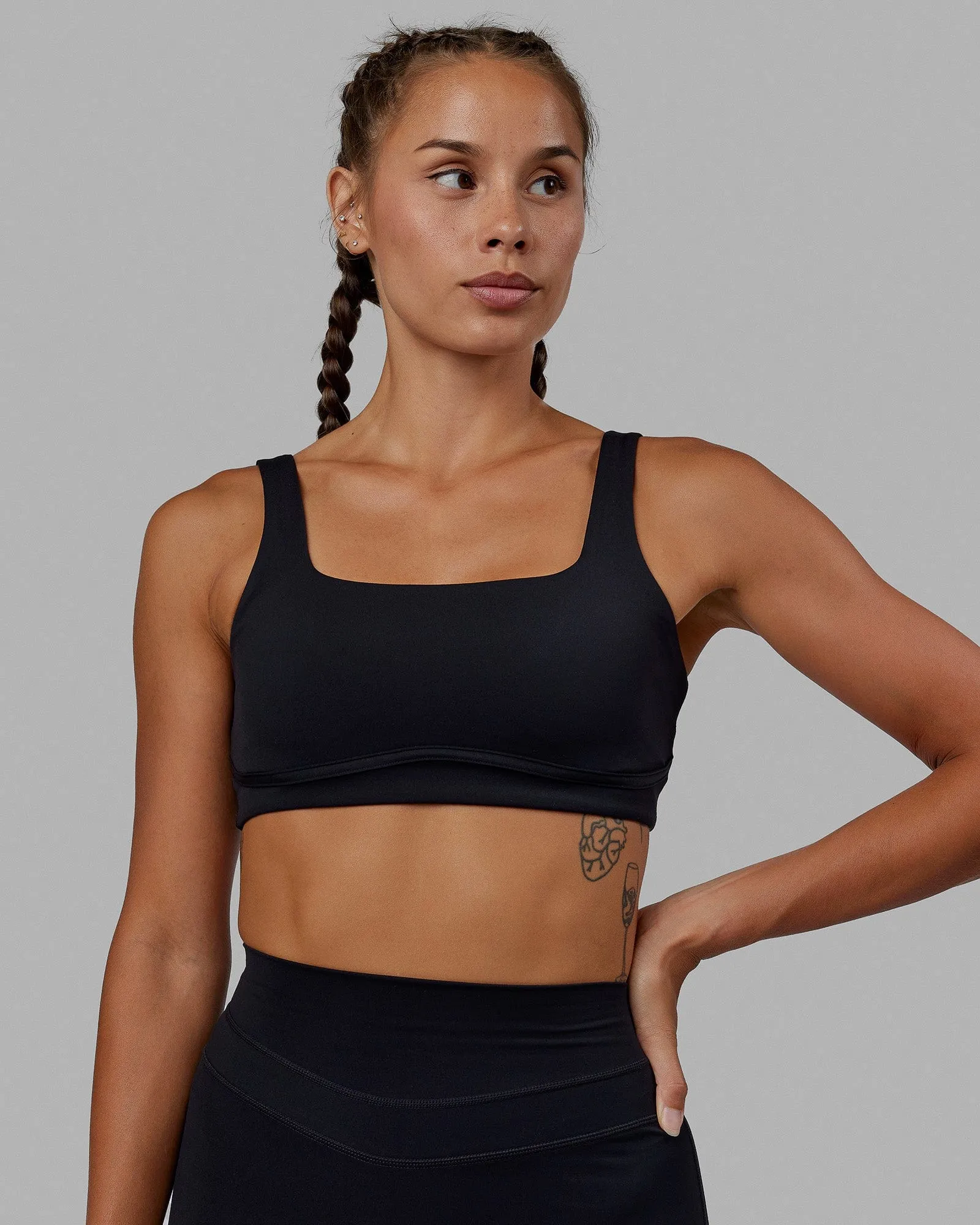 Elevation Sports Bra - Black sold by LSKD product image thumbnail 3