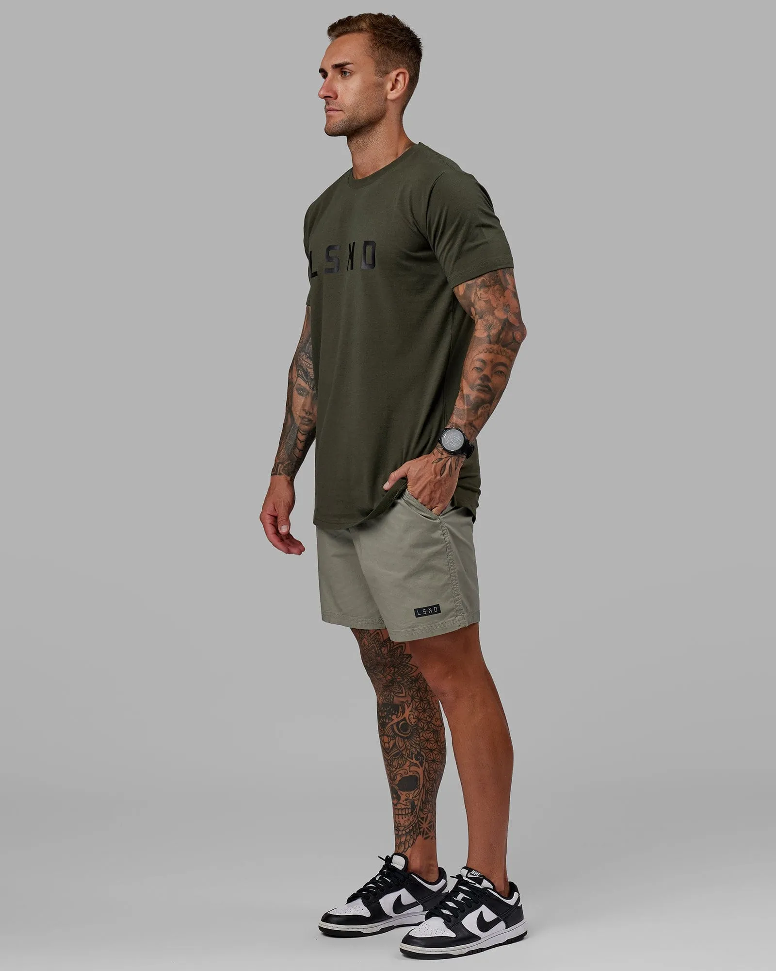 Daily 7" Short - Dusty Olive sold by LSKD product image thumbnail 4