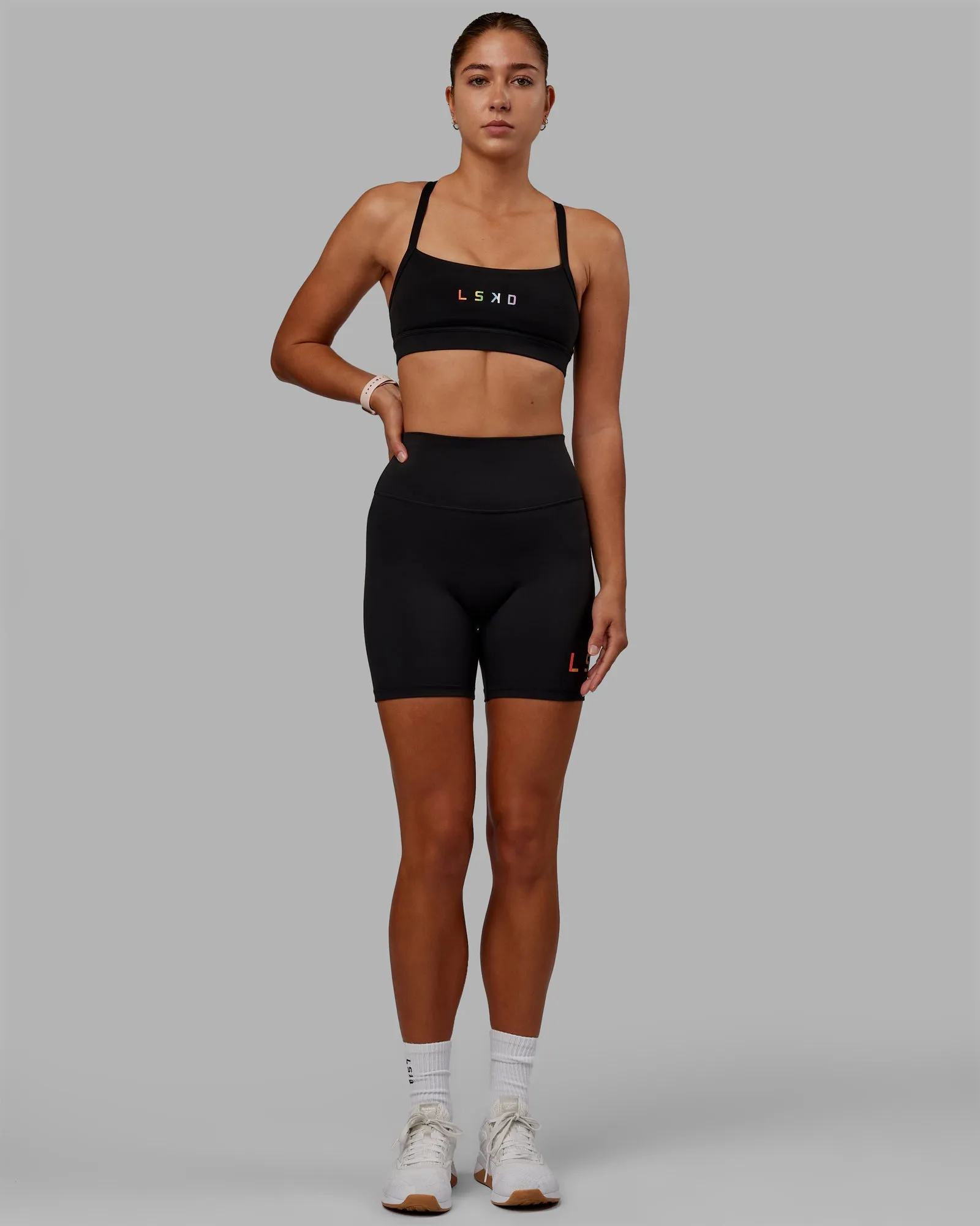 Evolved Mid Short Tights - Pride-Black sold by LSKD product image thumbnail 3