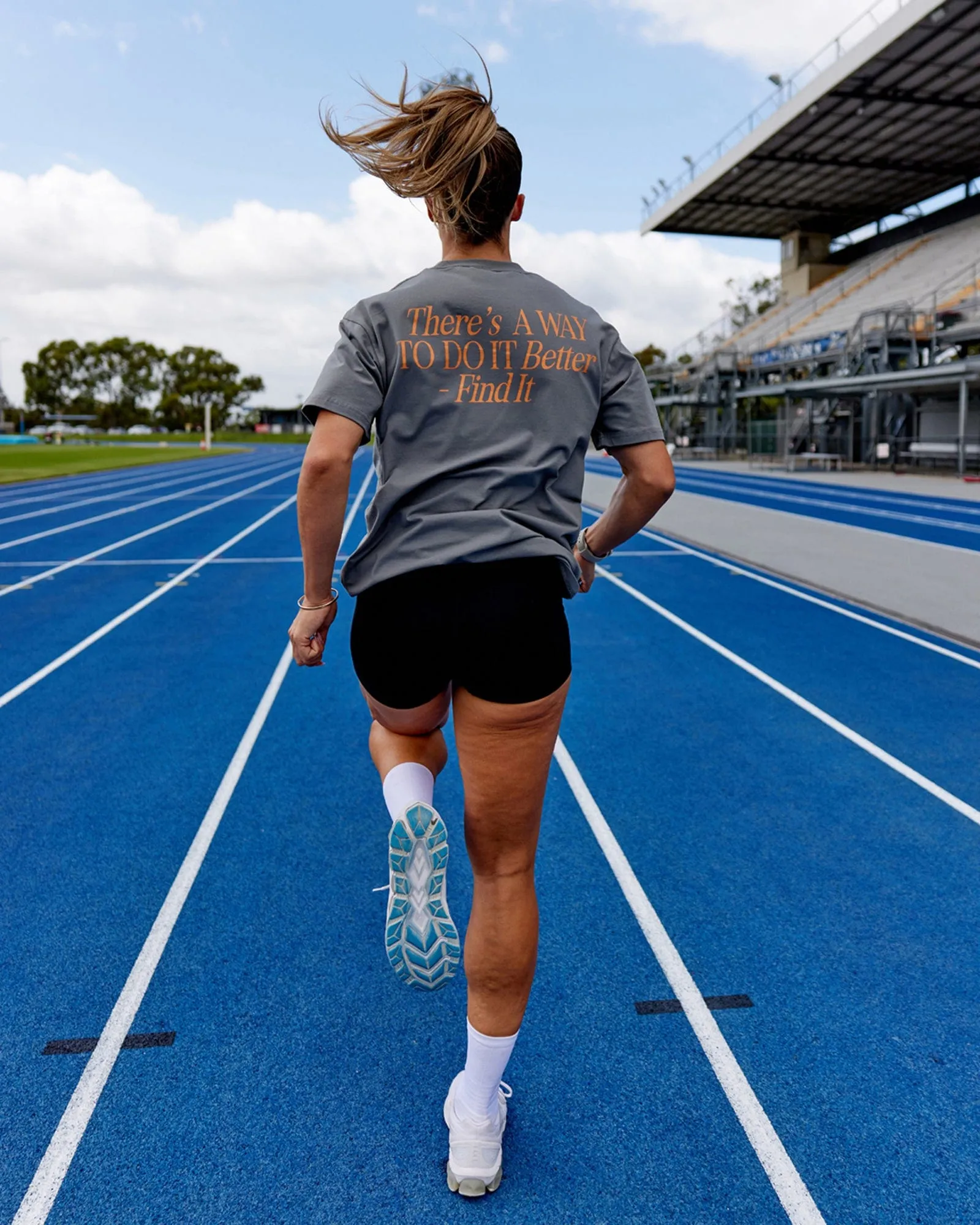 Unisex VS4 FLXCotton Tee Oversize - Graphite-Tangerine sold by LSKD product image thumbnail 3