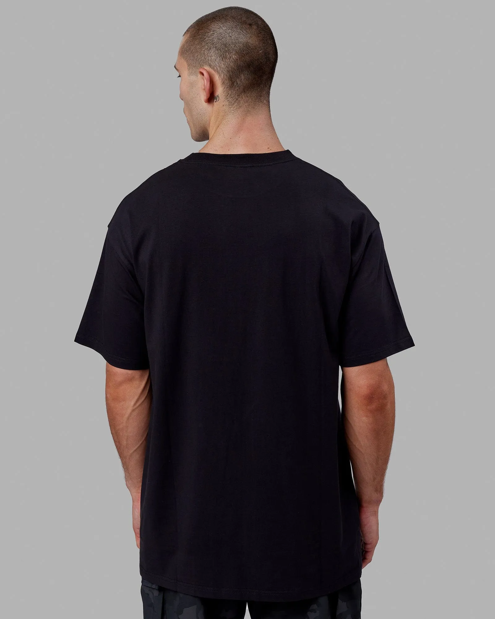 Proximity Long Line Tee Oversize - Black sold by LSKD product image thumbnail 3