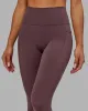 Rep 7/8 Length Tights - Plum sold by LSKD