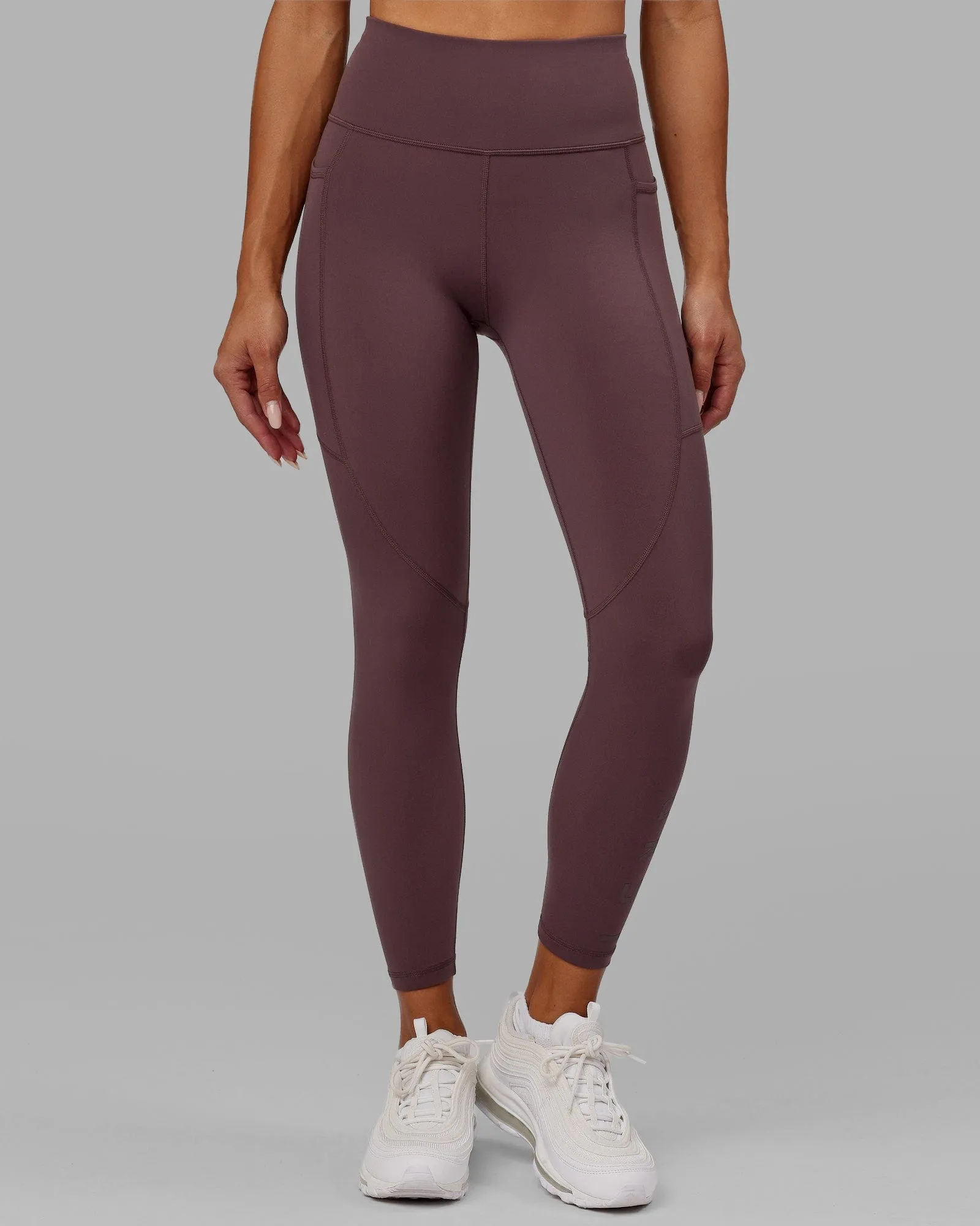 Rep 7/8 Length Tights - Plum sold by LSKD product image thumbnail 2