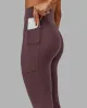 Rep 7/8 Length Tights - Plum sold by LSKD