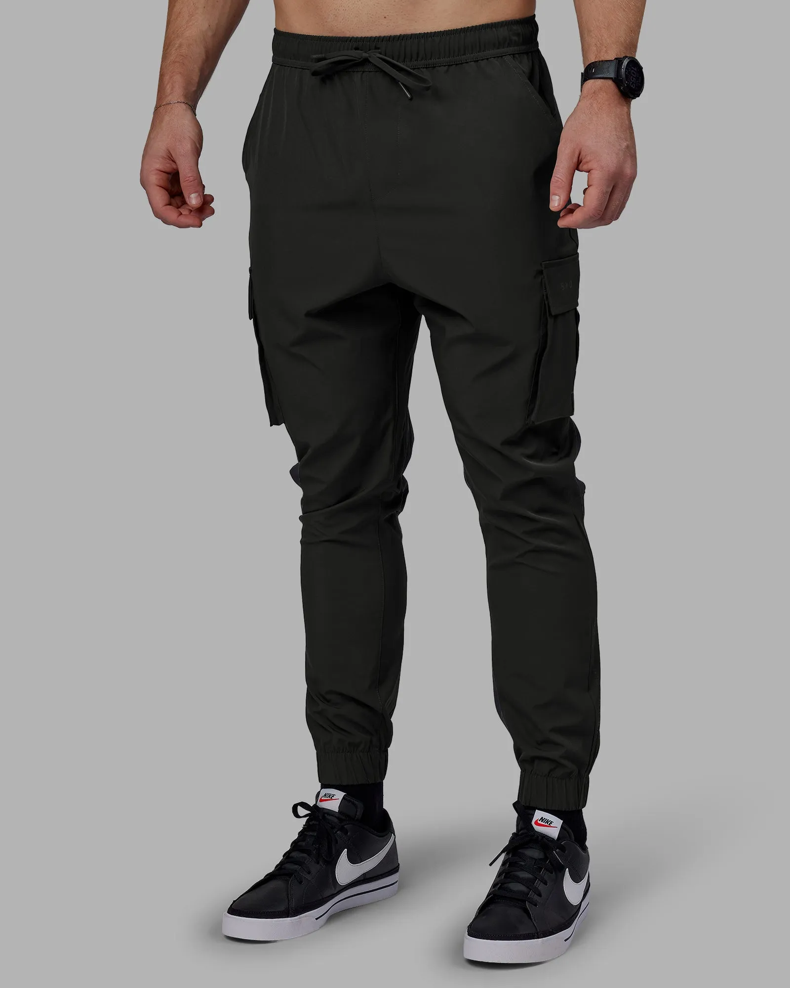Energy Stretch Performance Cargo Joggers - Pirate Black sold by LSKD