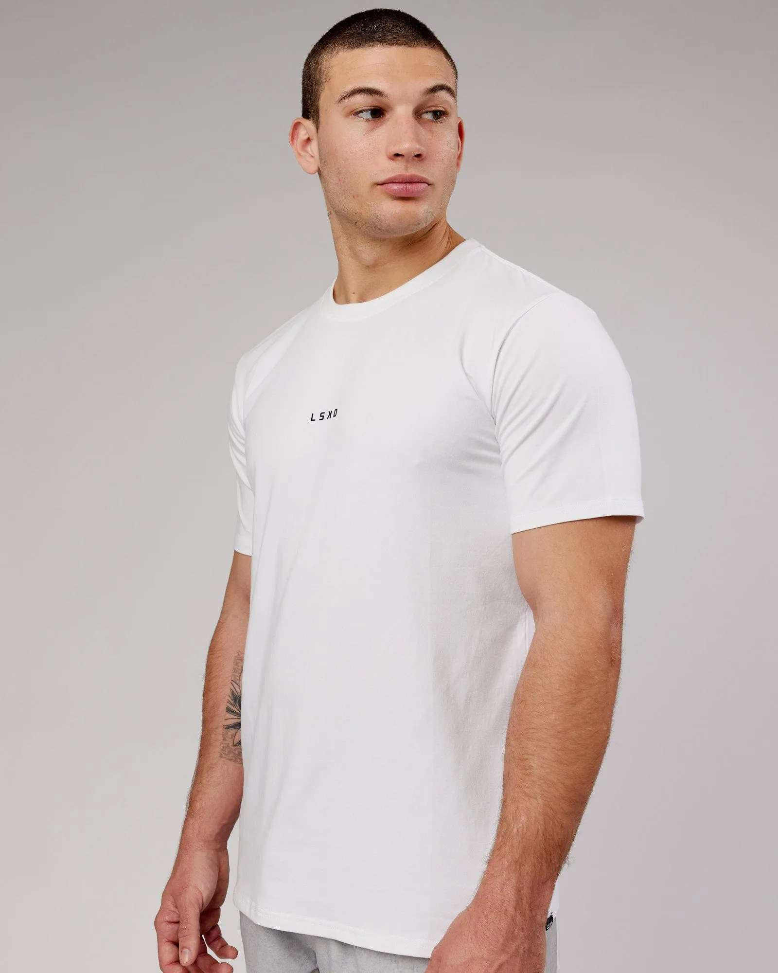 Base FLXCotton Tee - White sold by LSKD