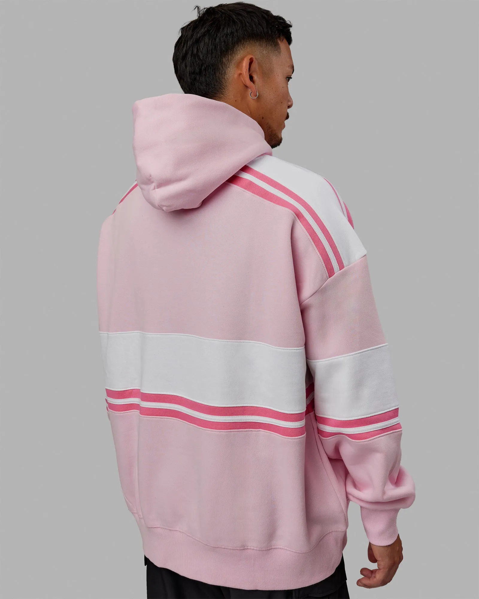 Unisex A-Team Hoodie Oversize - Petal Pink-White sold by LSKD product image thumbnail 4