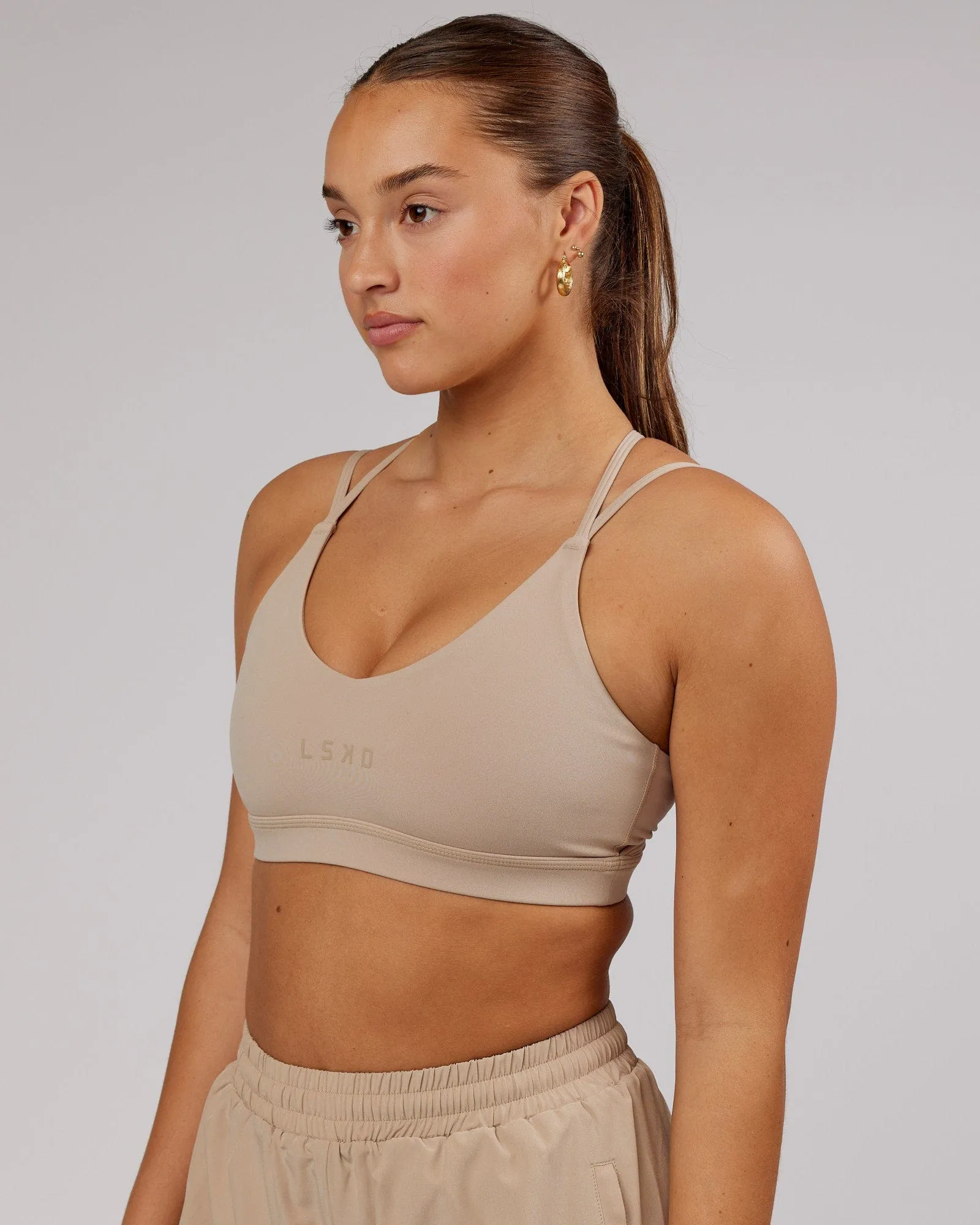 Movement Sports Bra - Taupe sold by LSKD