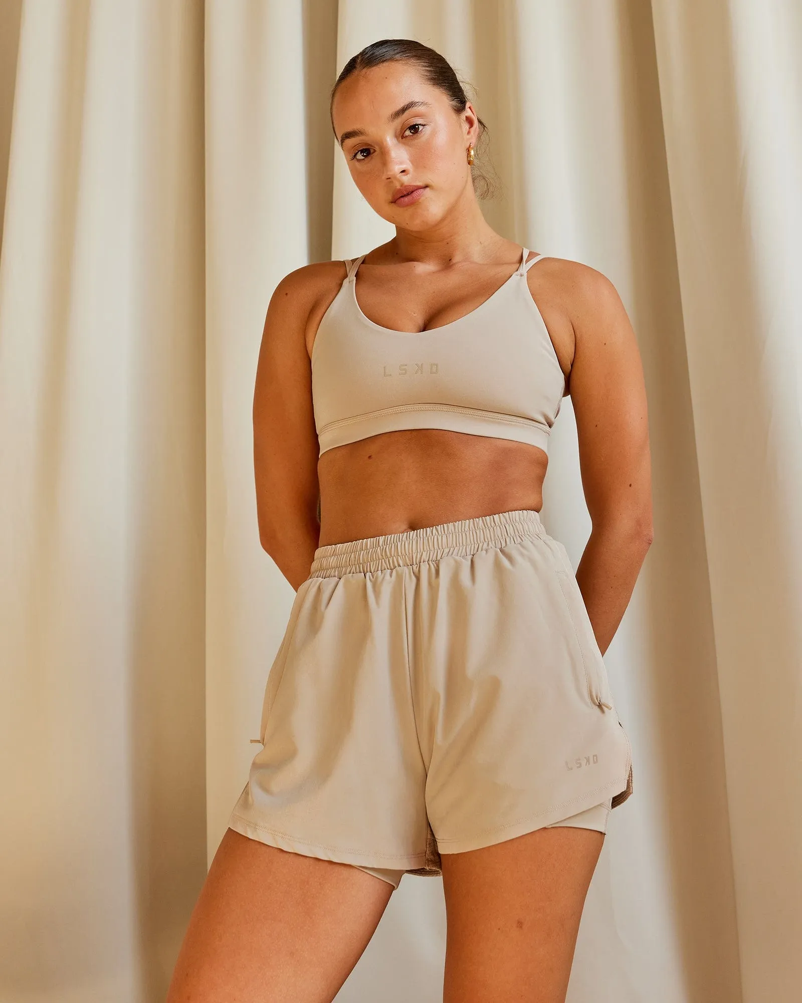 Movement Sports Bra - Taupe sold by LSKD product image thumbnail 3