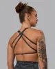 Aspire Sports Bra - Tranquil-Black sold by LSKD