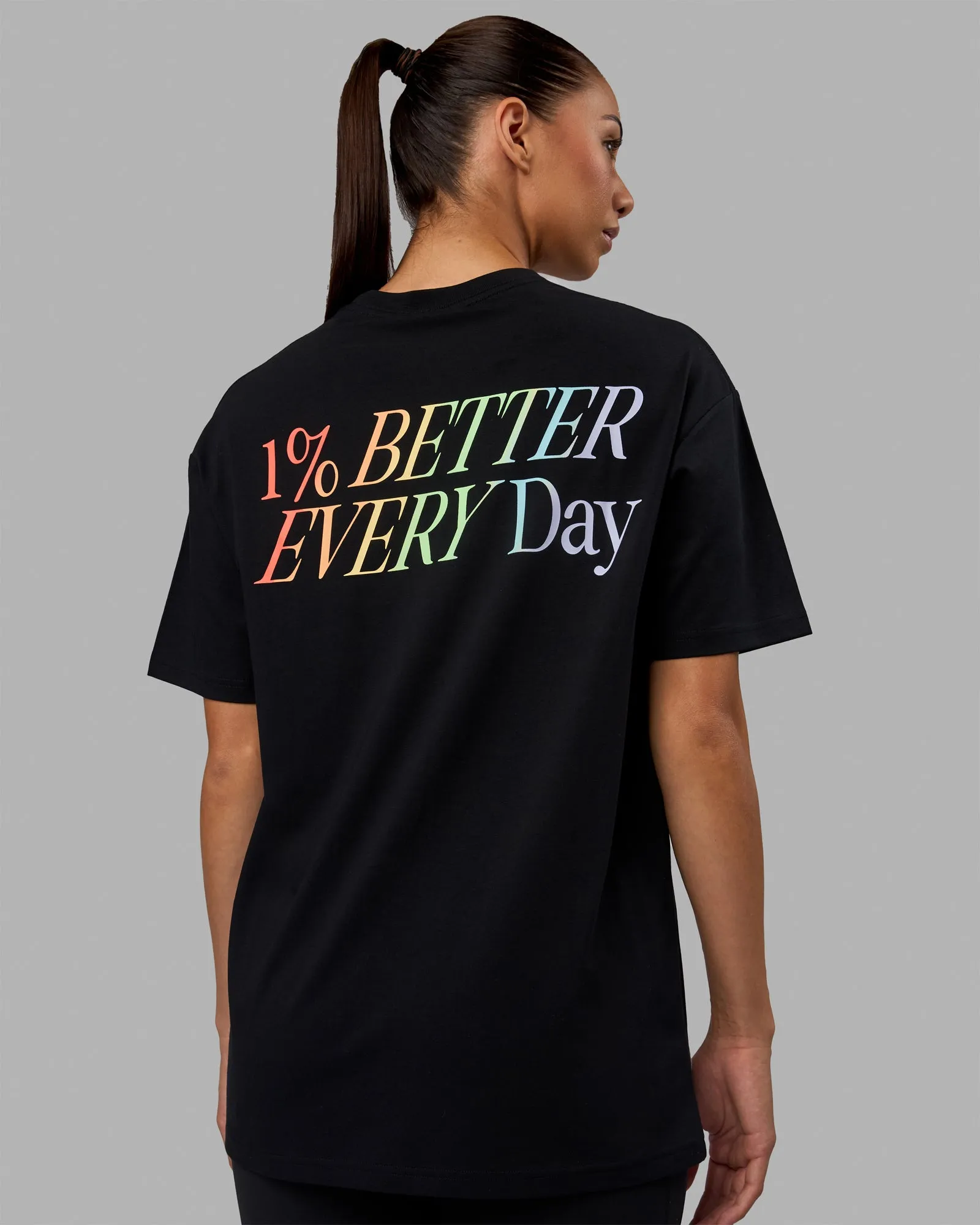 Unisex VS6 FLXCotton Tee Oversize - Pride-Black sold by LSKD product image thumbnail 2