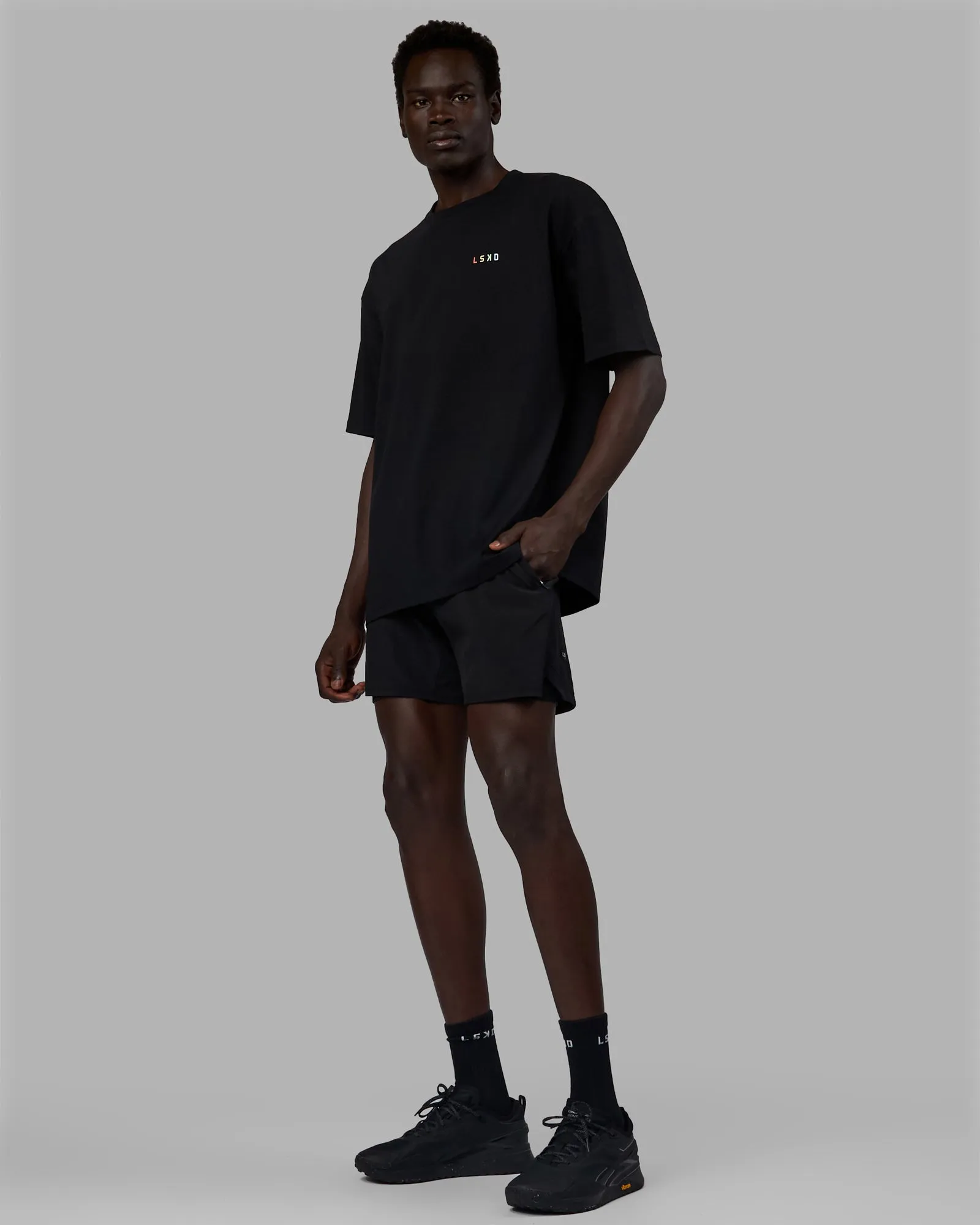 Unisex VS6 FLXCotton Tee Oversize - Pride-Black sold by LSKD product image thumbnail 5