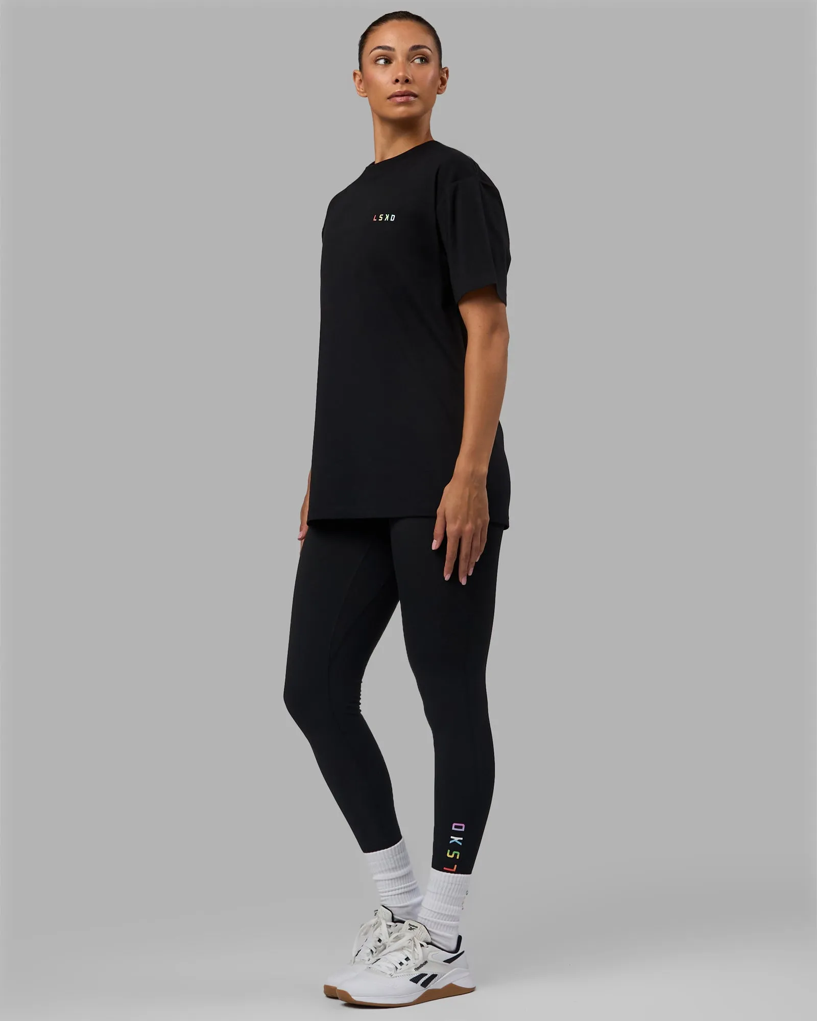 Unisex VS6 FLXCotton Tee Oversize - Pride-Black sold by LSKD product image thumbnail 4